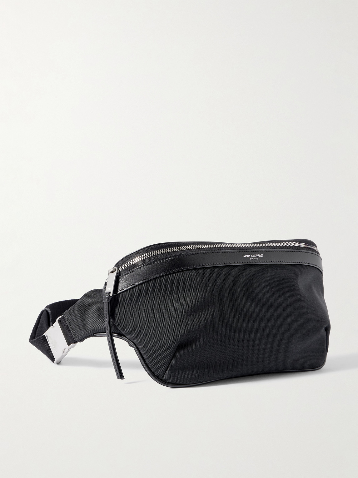 Saint Laurent Leather-Trimmed Canvas Belt Bag - Men