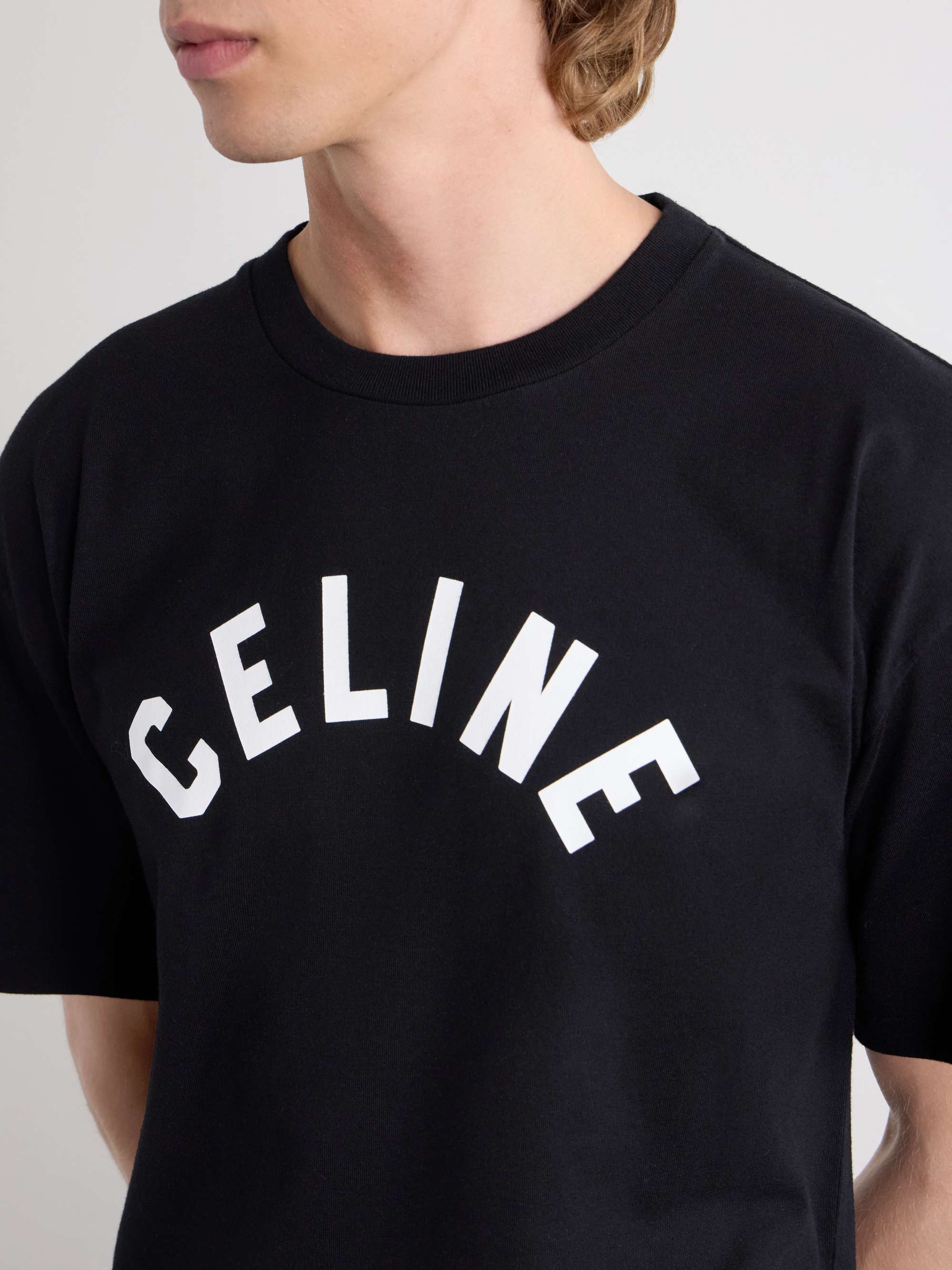 CELINE ロゴプリントTシャツ Lサイズ CELINE Logo-Print Cotton-Jersey T-Shirt for Men | MR PORTER