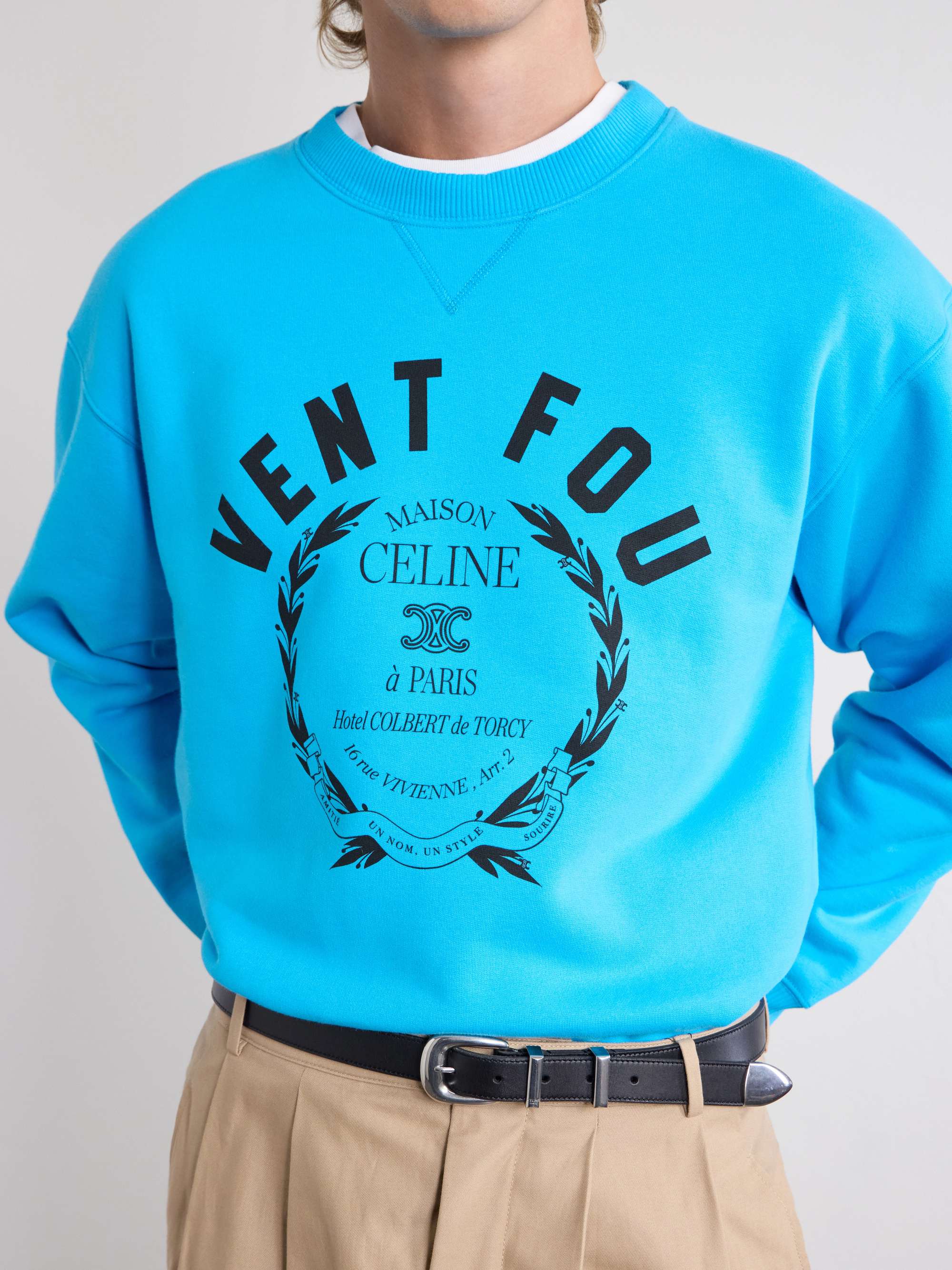 CELINE Vent Fou Printed Cotton-Jersey Sweatshirt for Men | MR PORTER