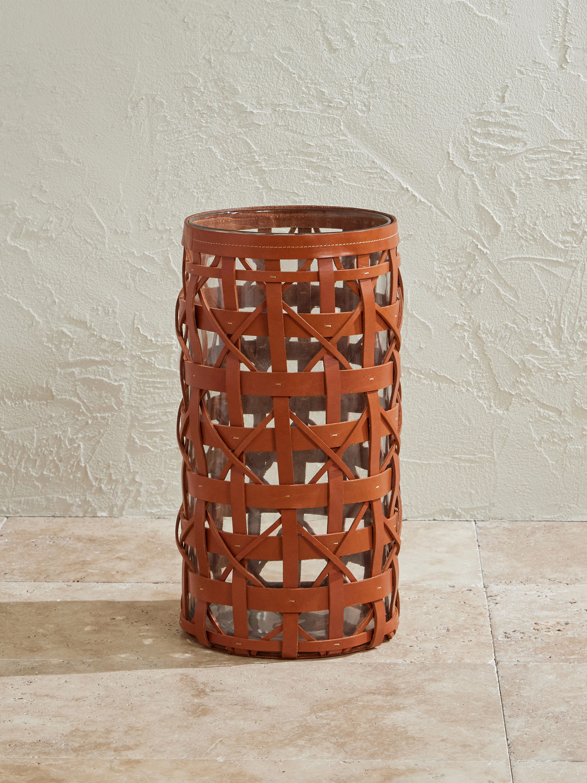 Ralph Lauren Home - Preston Large Woven Leather Hurricane - Men - Brown