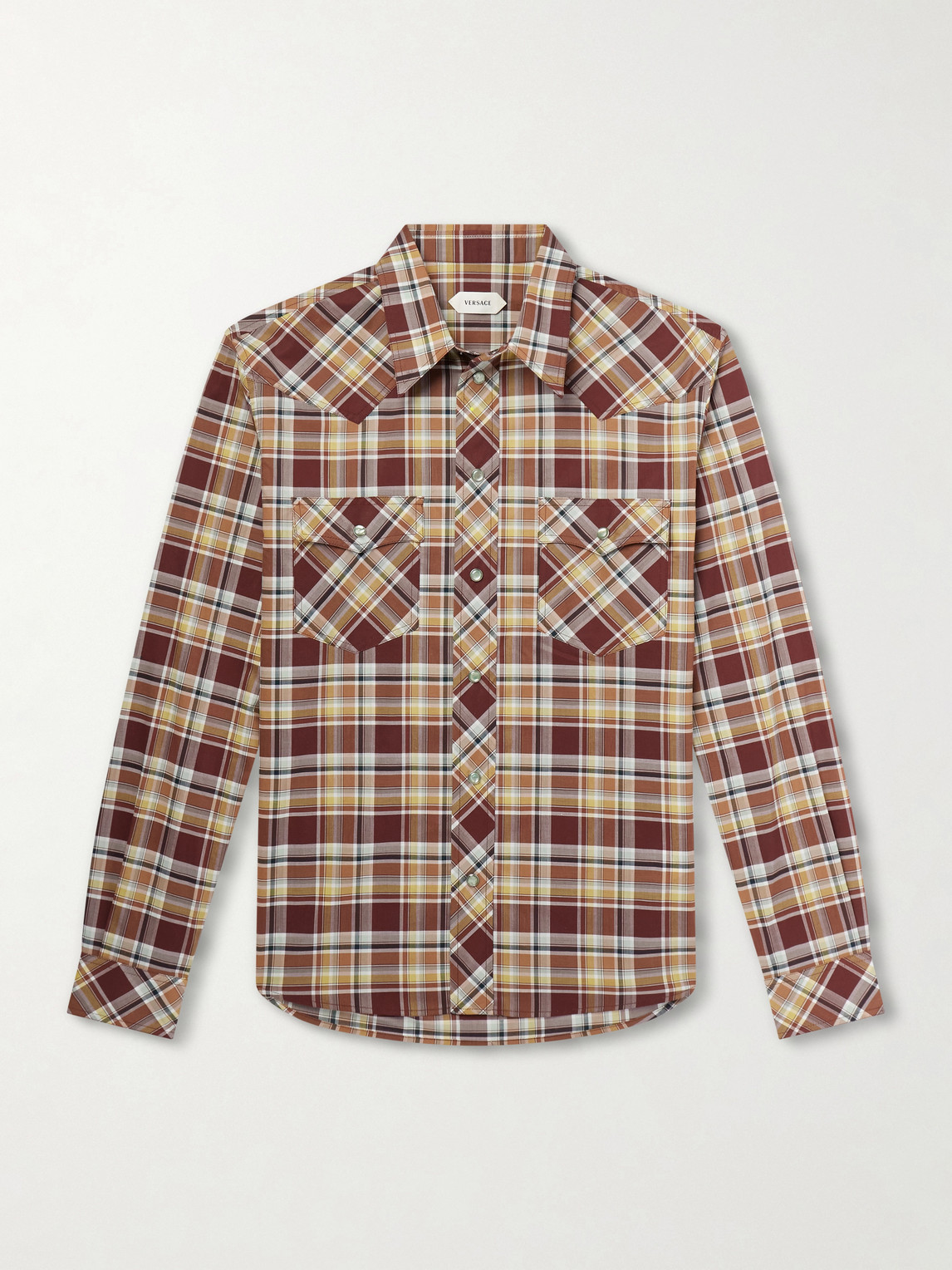 Versace Checked Cotton Shirt - Men