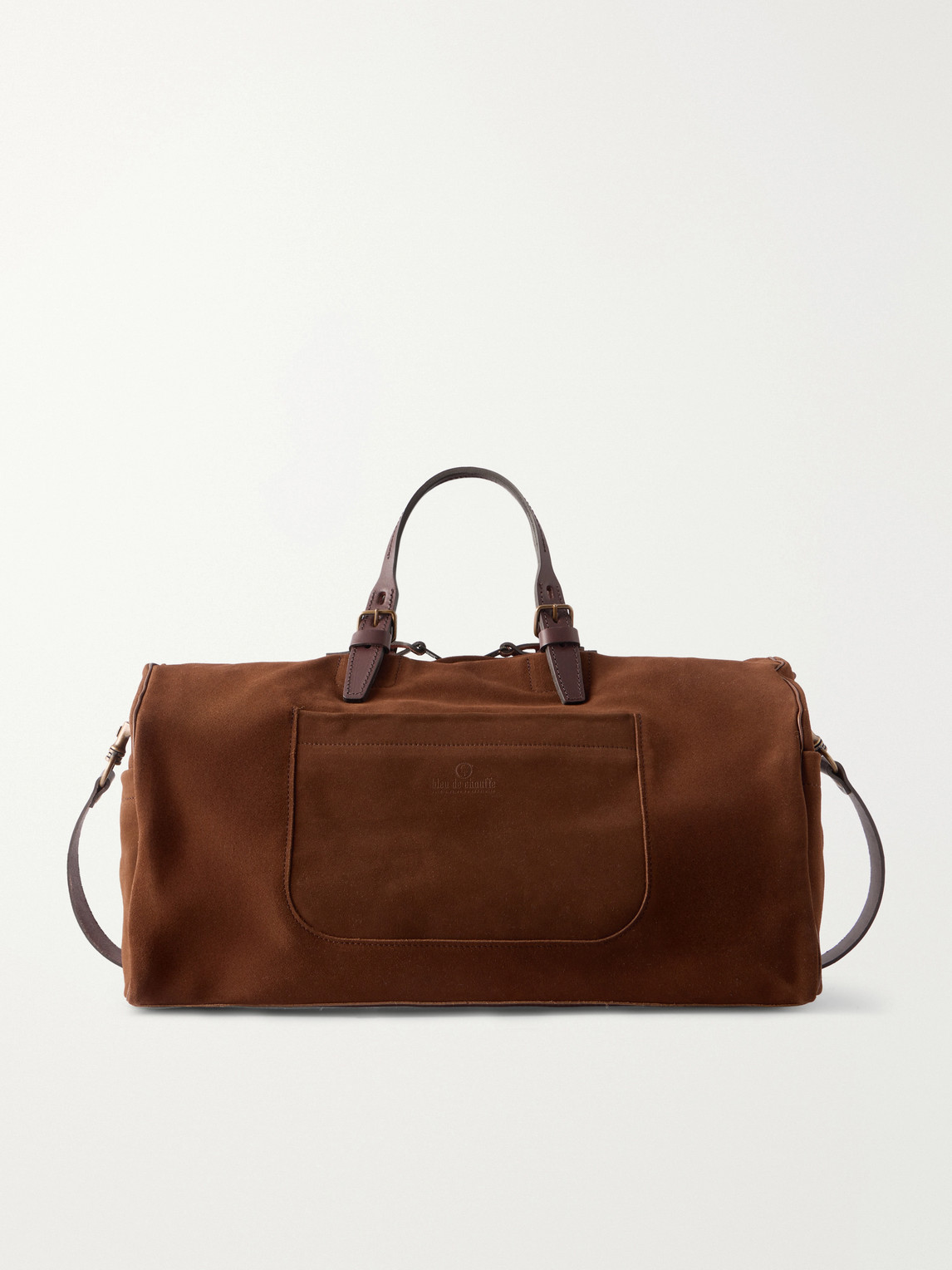 Voyage Leather-Trimmed Suede Weekend Bag