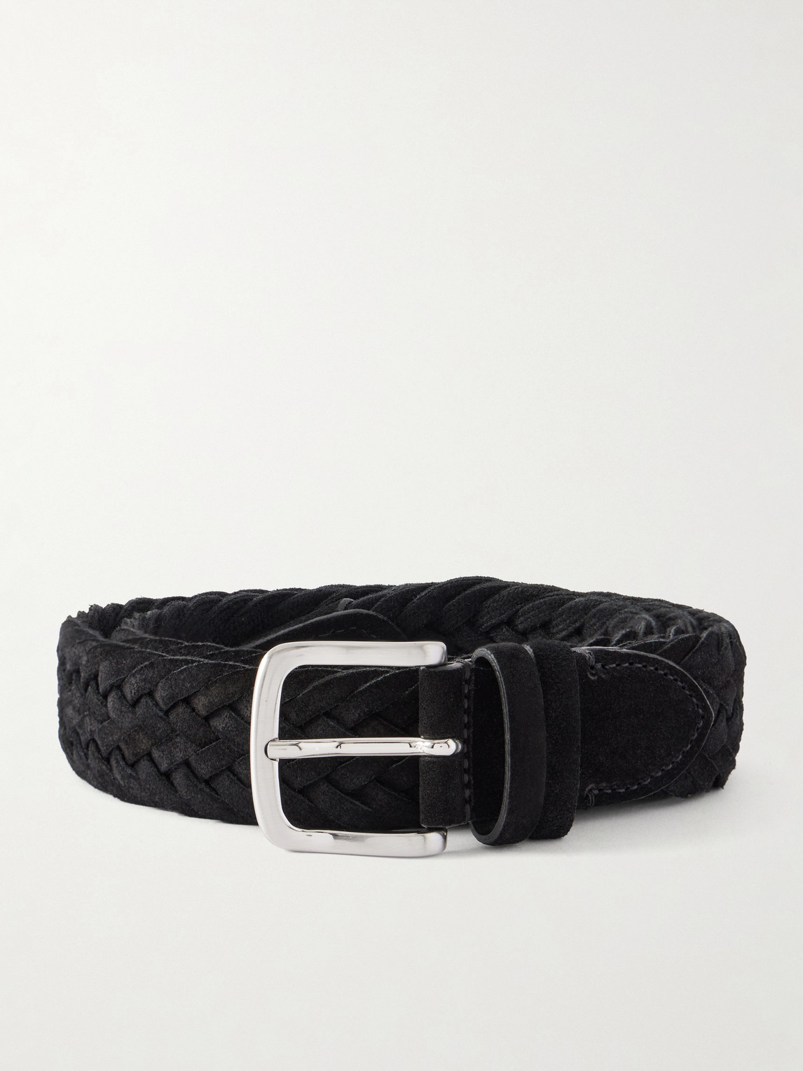 MR P. 3.5cm Woven Suede Belt - Men
