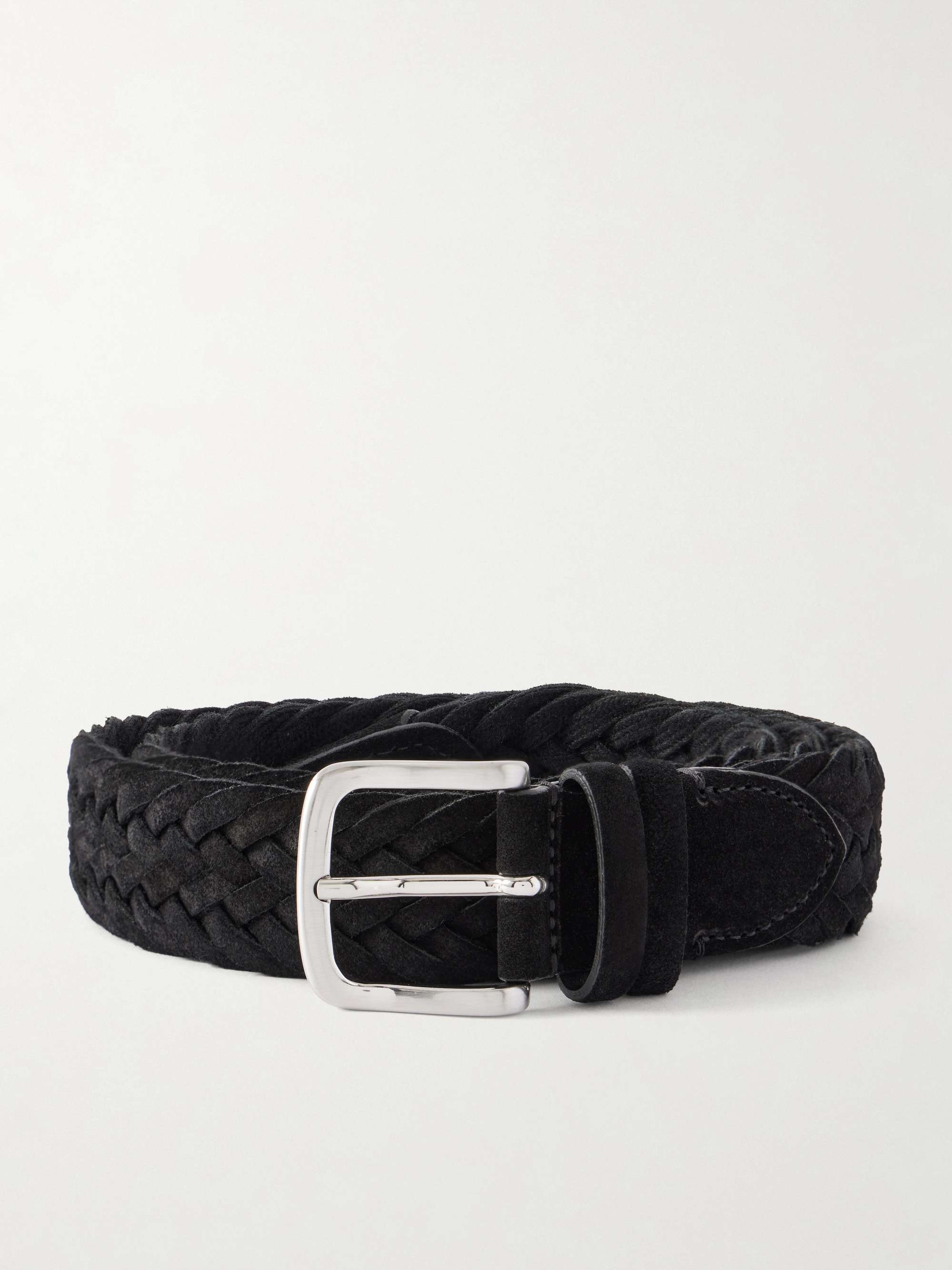 MR P. 3.5cm Woven Suede Belt