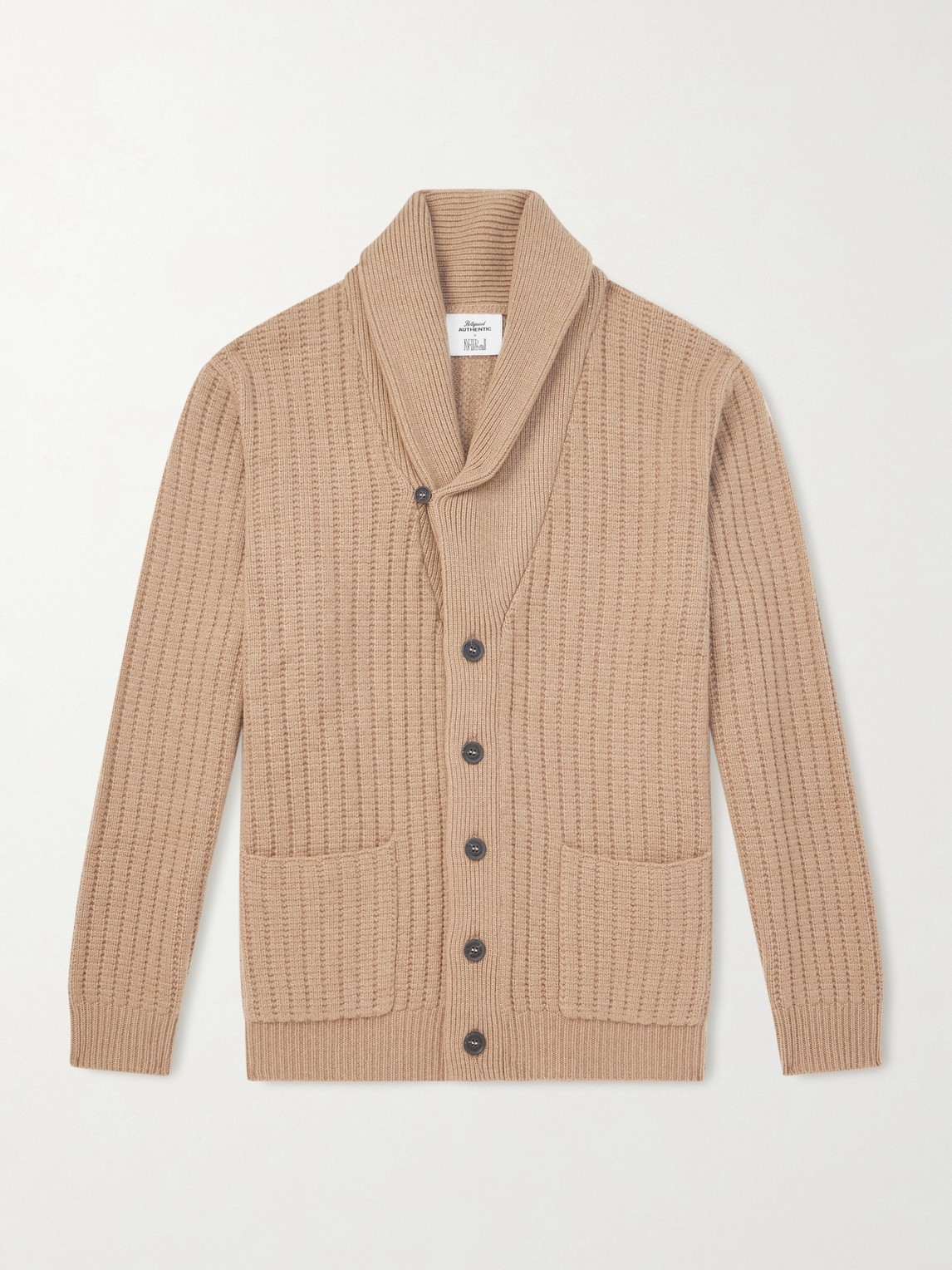 Hollywood Authentic – N.Peal The Icon Shawl Ribbed Organic Cashmere Cardigan