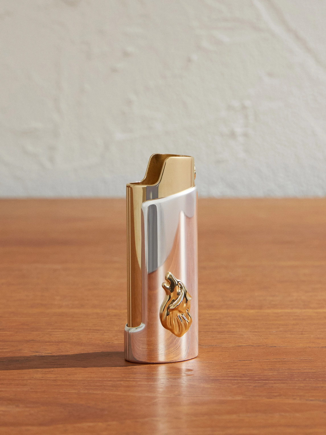 Jacques Marie Mage Artemis Gold-tone And Sterling Silver Lighter Case
