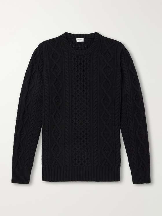 Ghiaia Pescatore Cable-Knit Wool Sweater