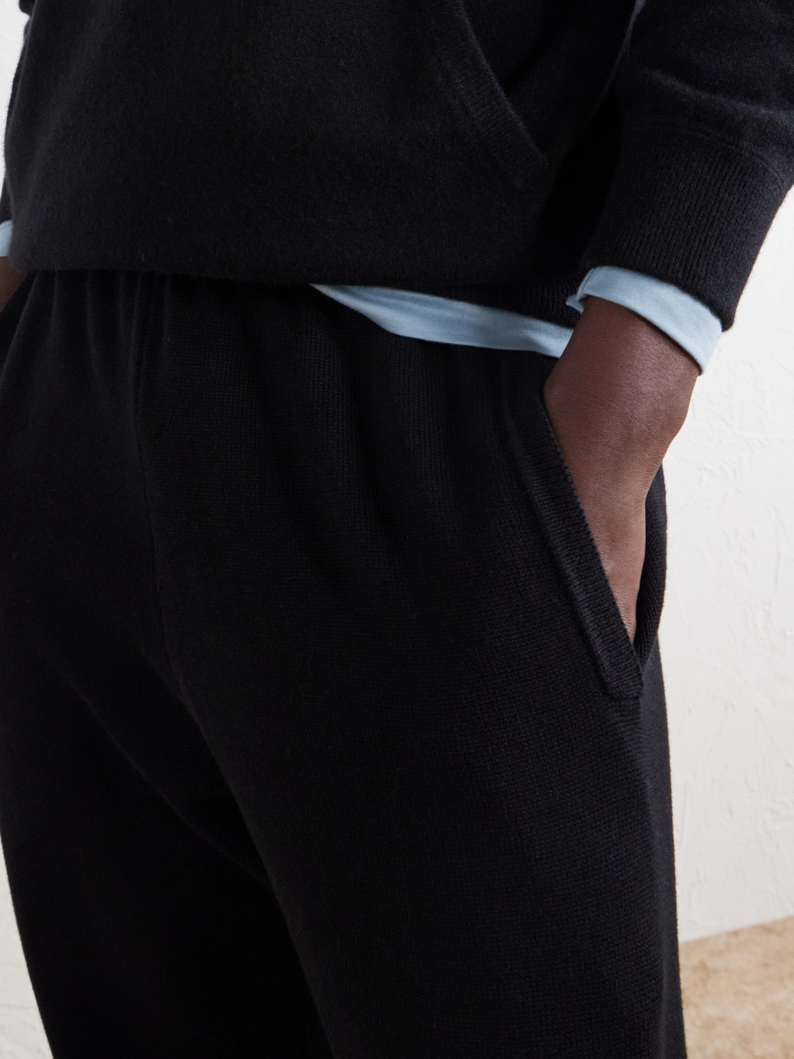 Tapered Ribbed Cotton Sweatpants