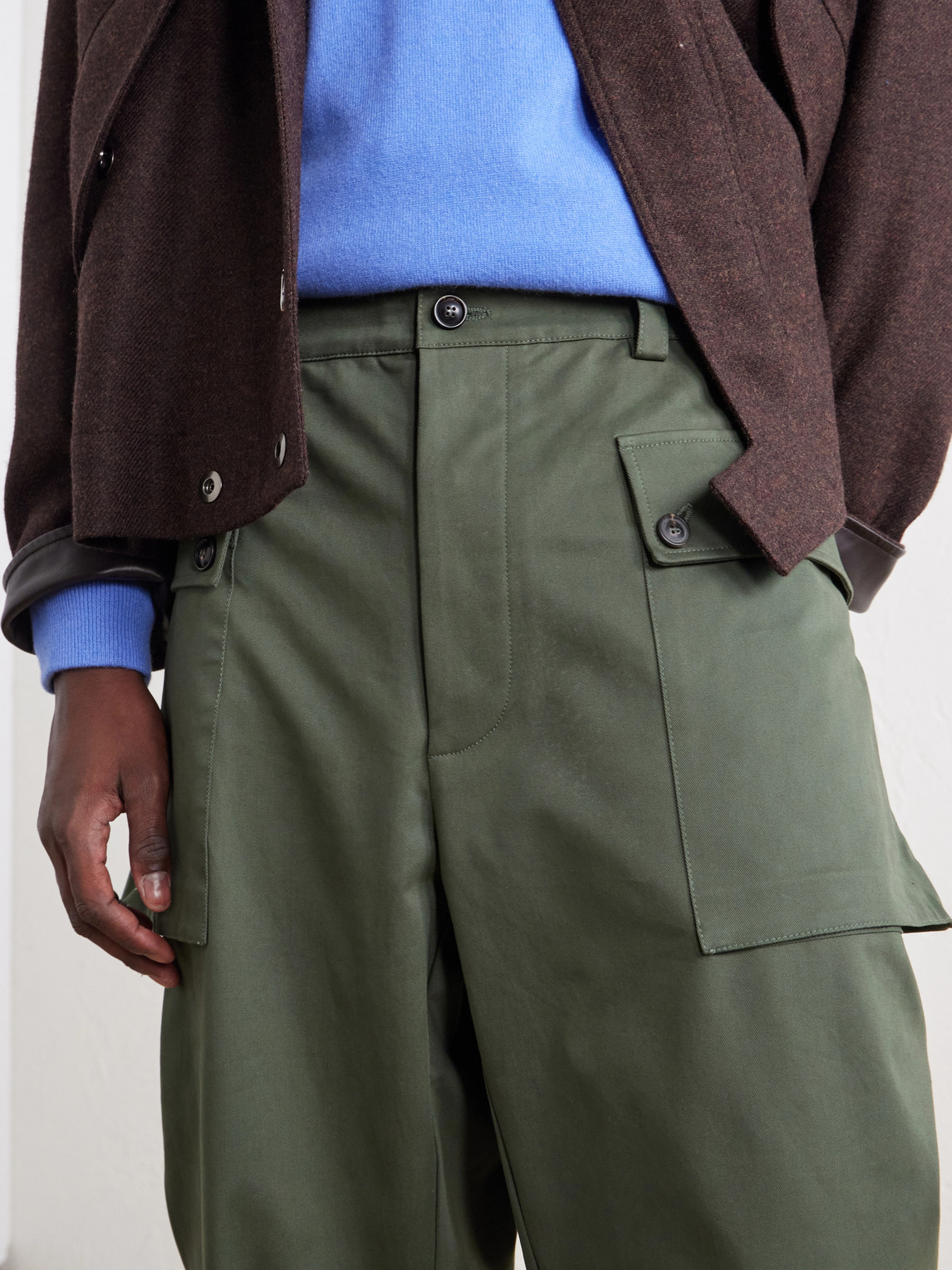 Webster Tapered Cotton-Blend Twill Cargo Trousers