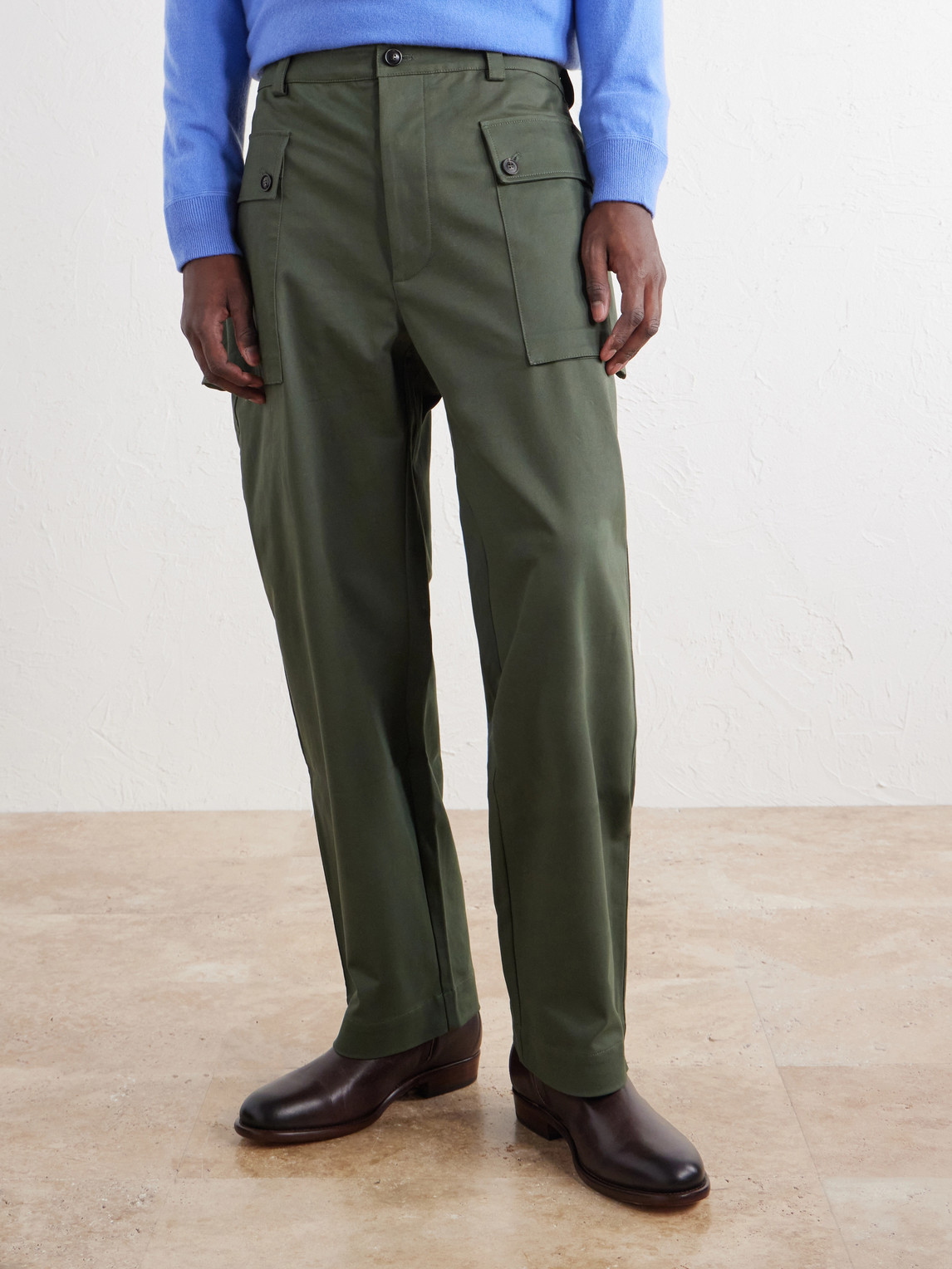 Webster Tapered Cotton-Blend Twill Cargo Trousers