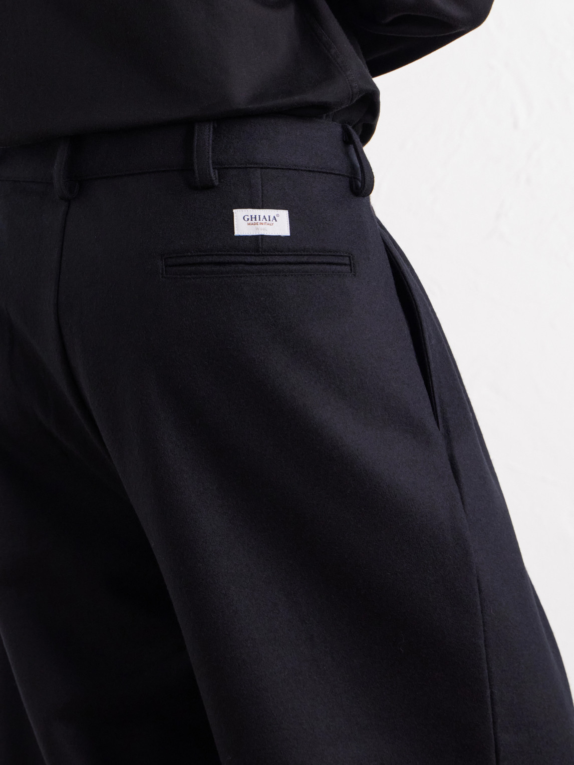 Straight-Leg Pleated Wool-Flannel Trousers