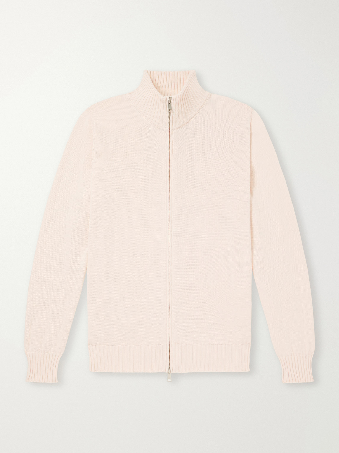 Cotton Zip-Up Sweater