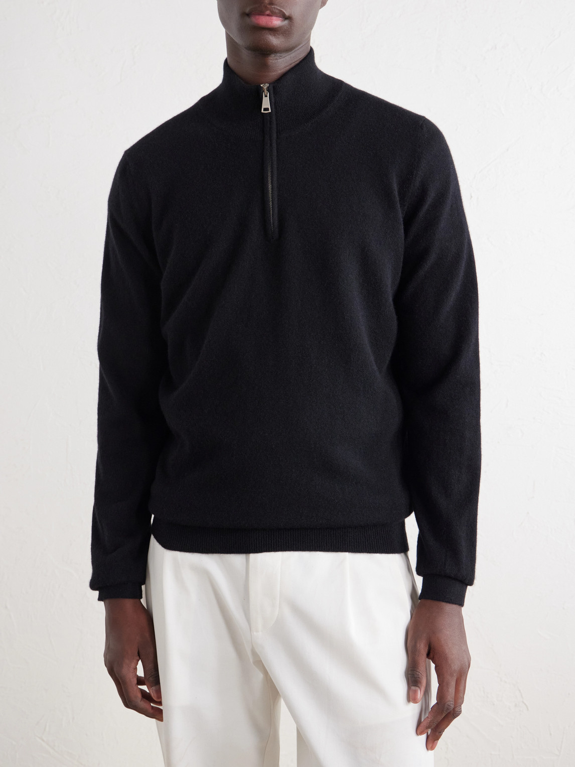 Cashmere Half-Zip Sweater
