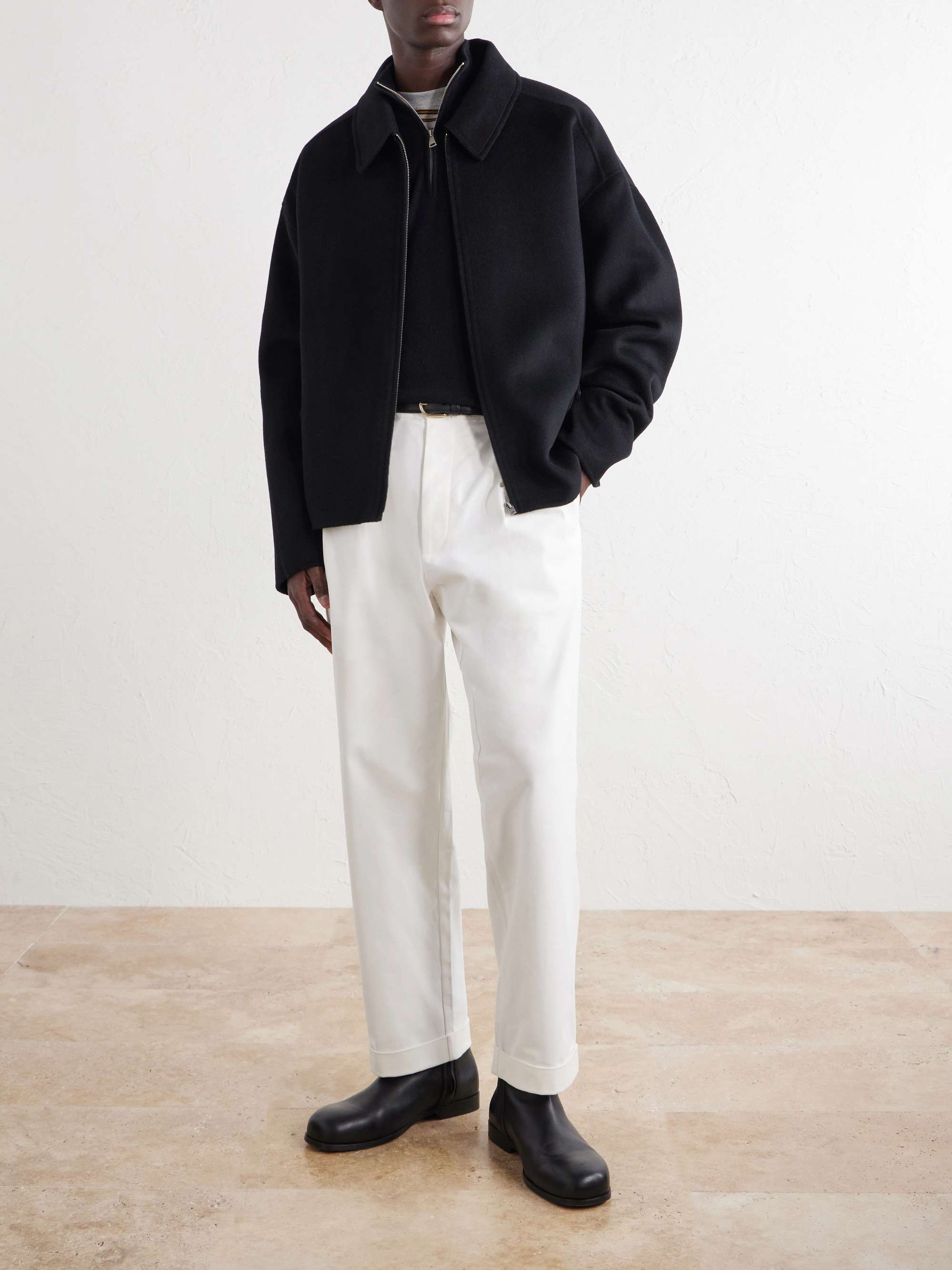 GHIAIA CASHMERE Cashmere Half-Zip Sweater