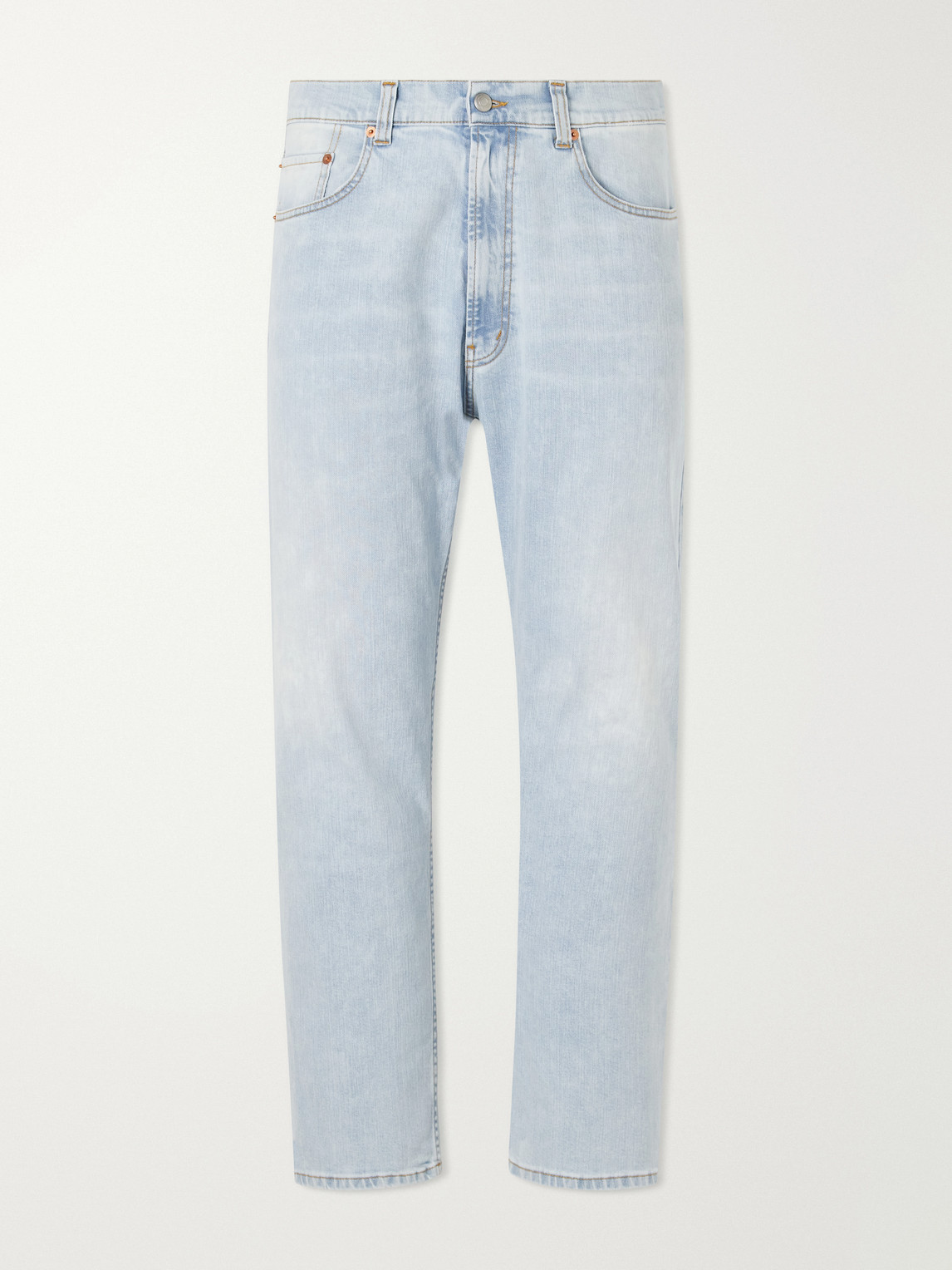 Ghiaia Cashmere Straight-leg Jeans In Blue