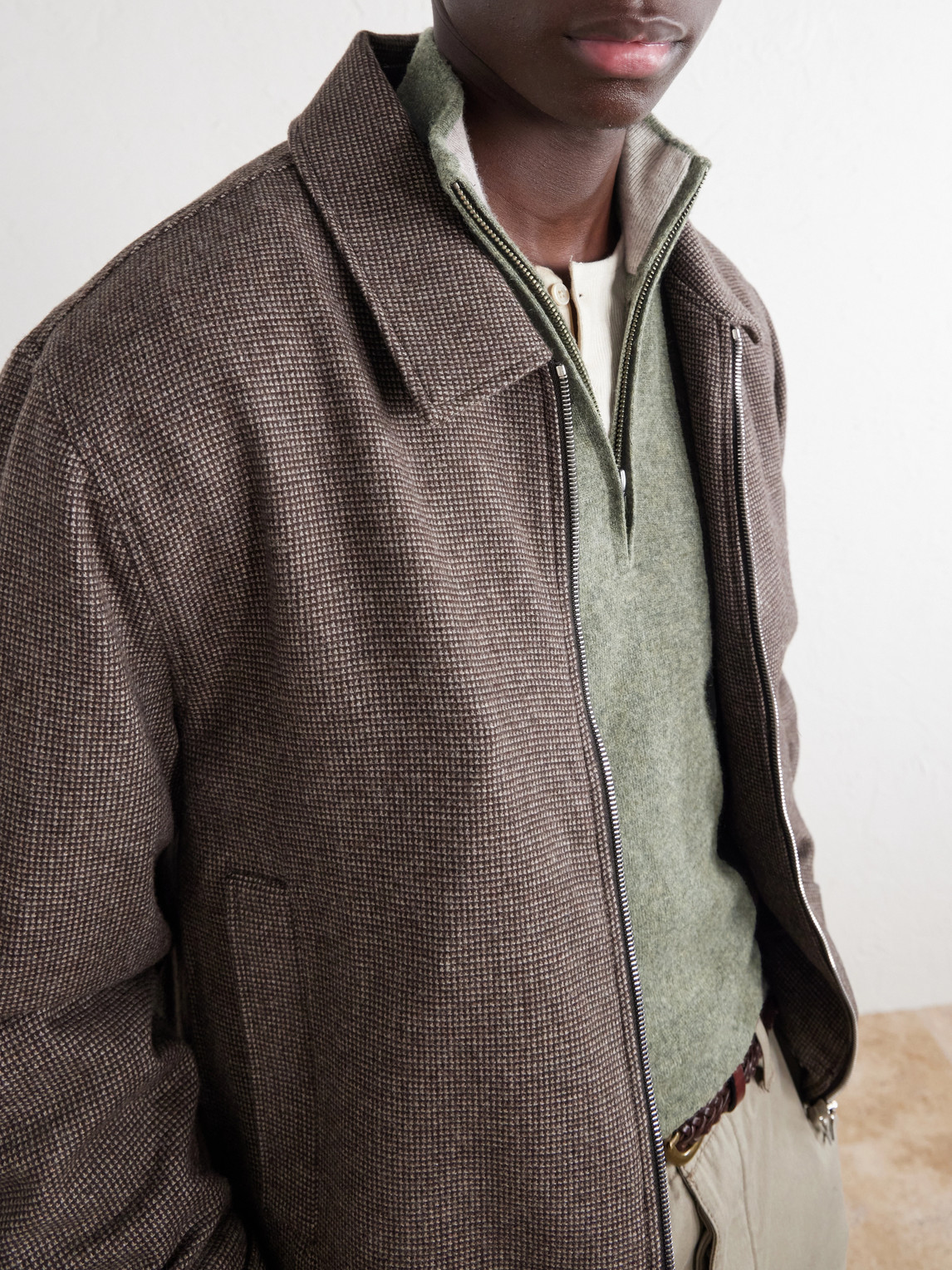 Cashmere Half-Zip Sweater