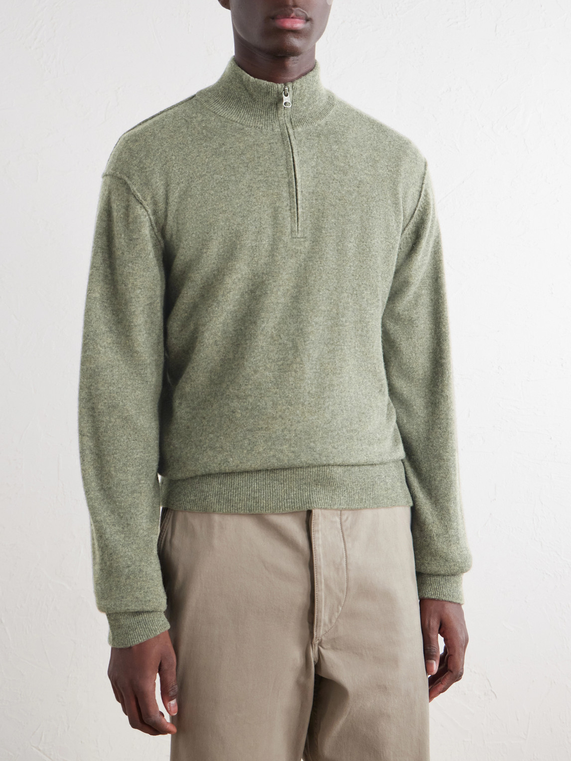 Cashmere Half-Zip Sweater