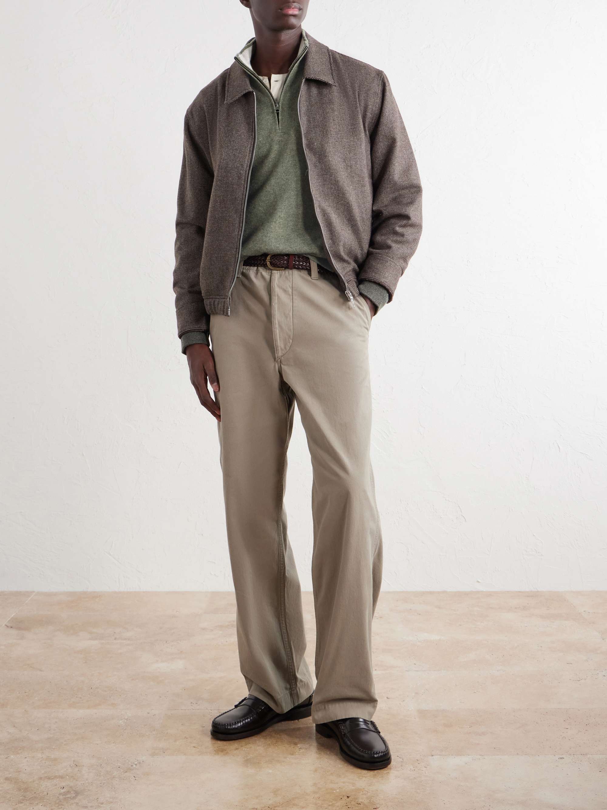 GHIAIA CASHMERE Cashmere Half-Zip Sweater