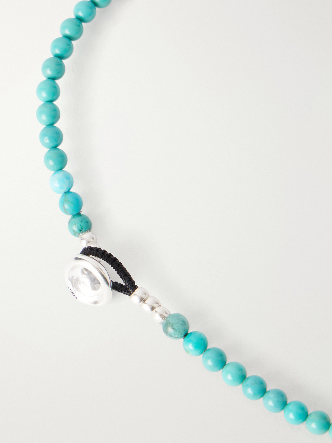 Mikia - Sterling Silver Multi-stone Beaded Bracelet - Men - Blue 