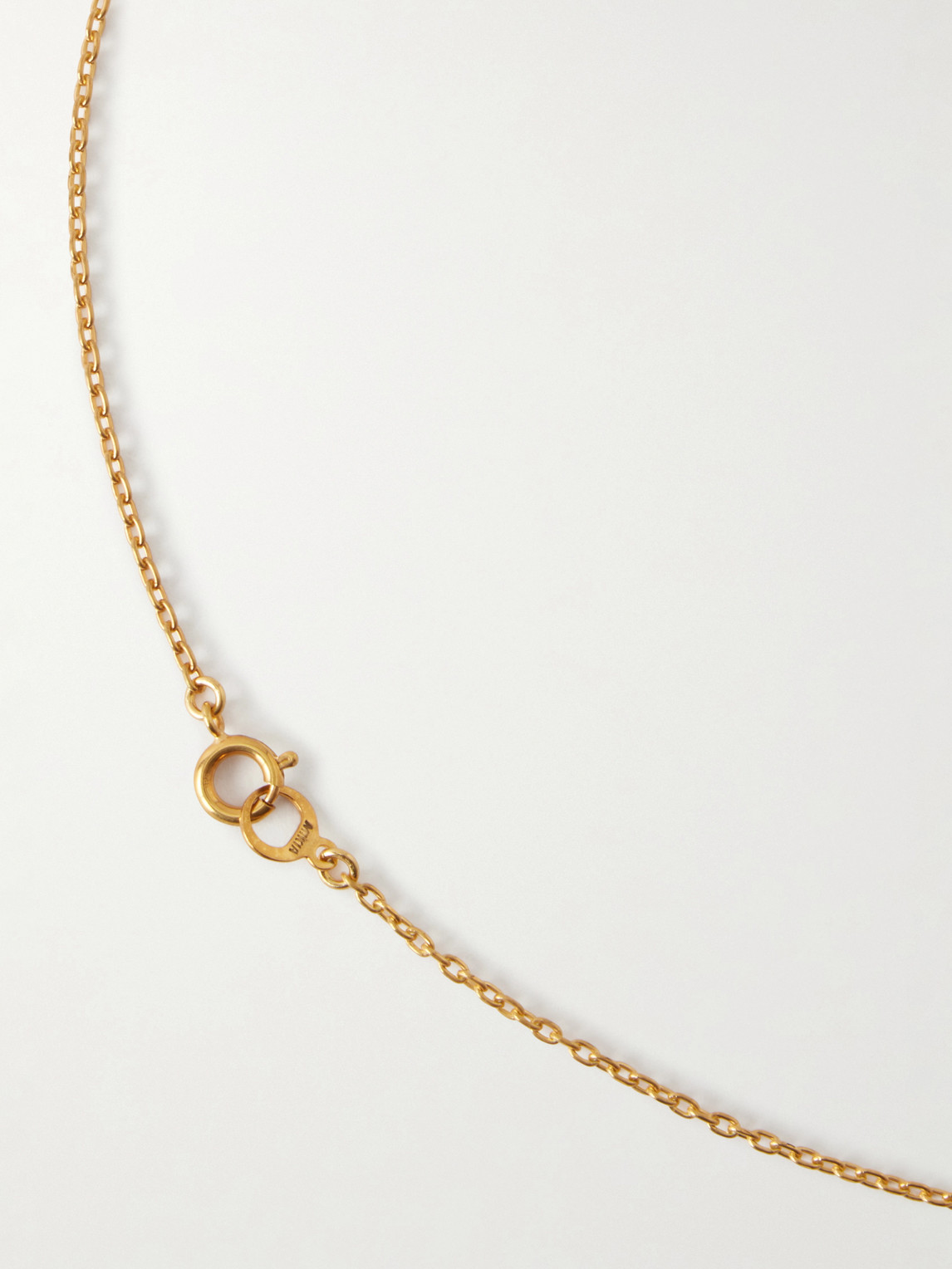  Mikia - Rectangle Gold-plated Onyx Necklace - Men - Black 