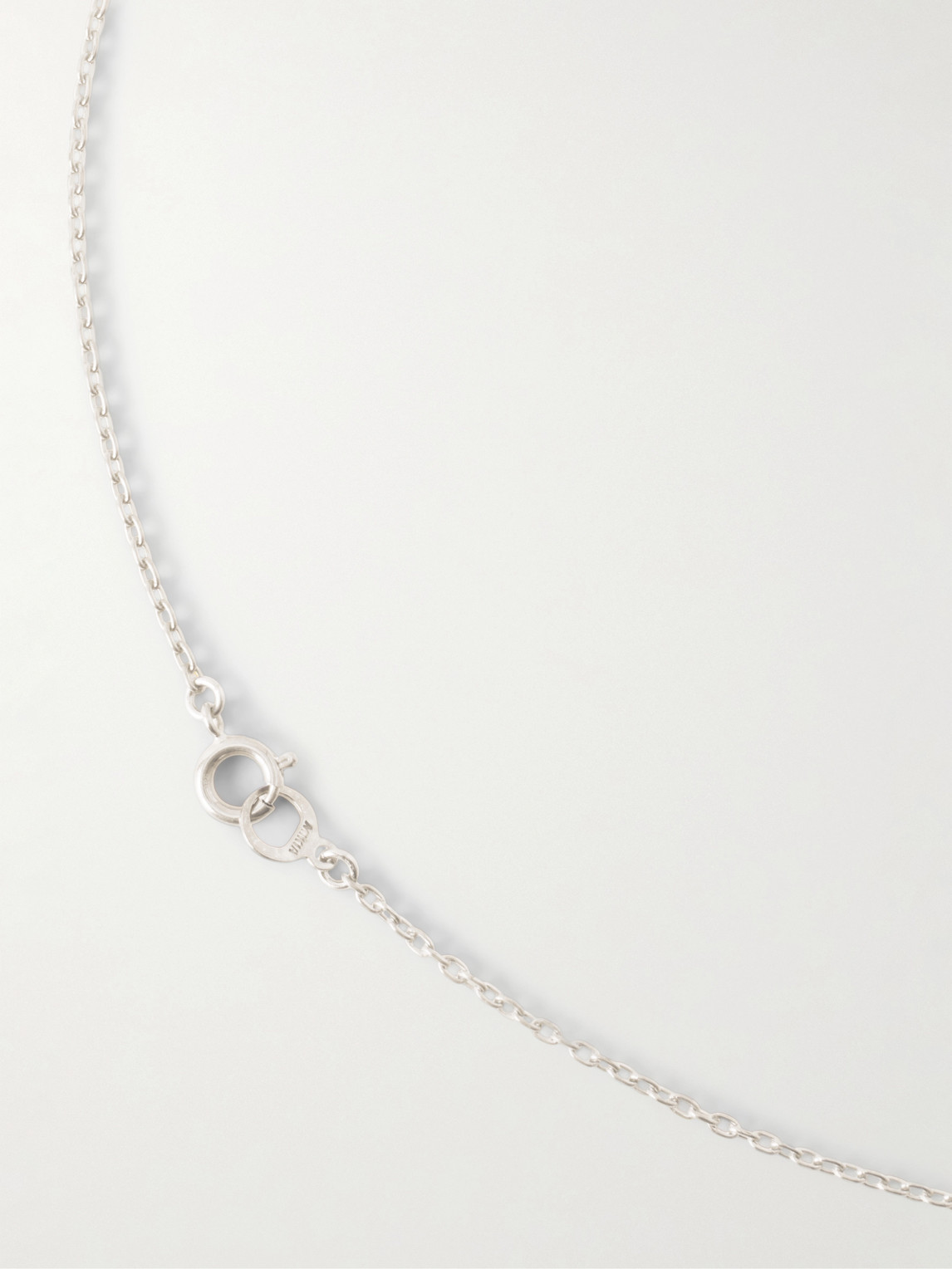  Mikia - Rectangle Sterling Silver Turquoise Necklace - Men - Blue 