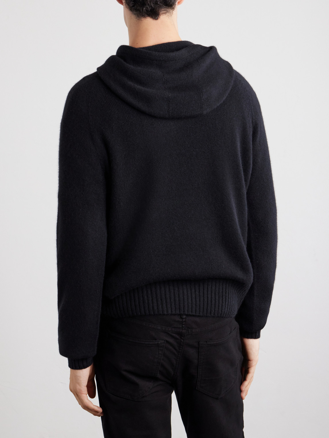 Logo-Embroidered Cashmere Hoodie