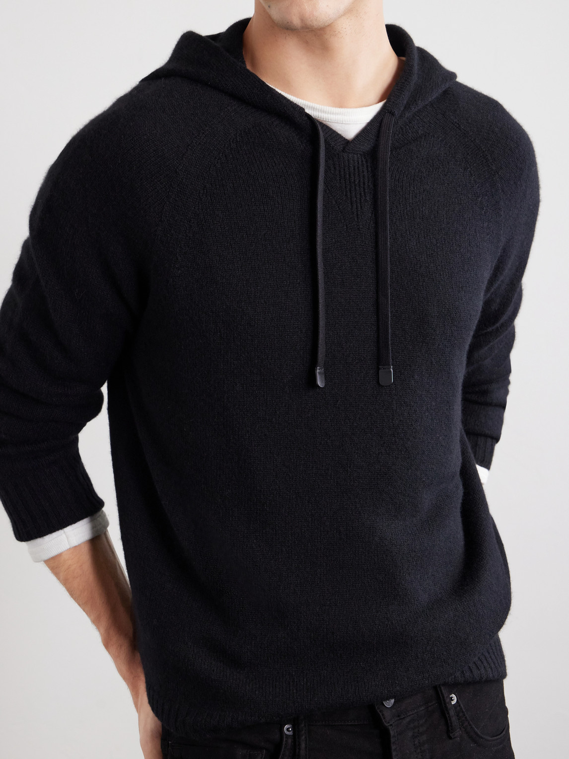Logo-Embroidered Cashmere Hoodie