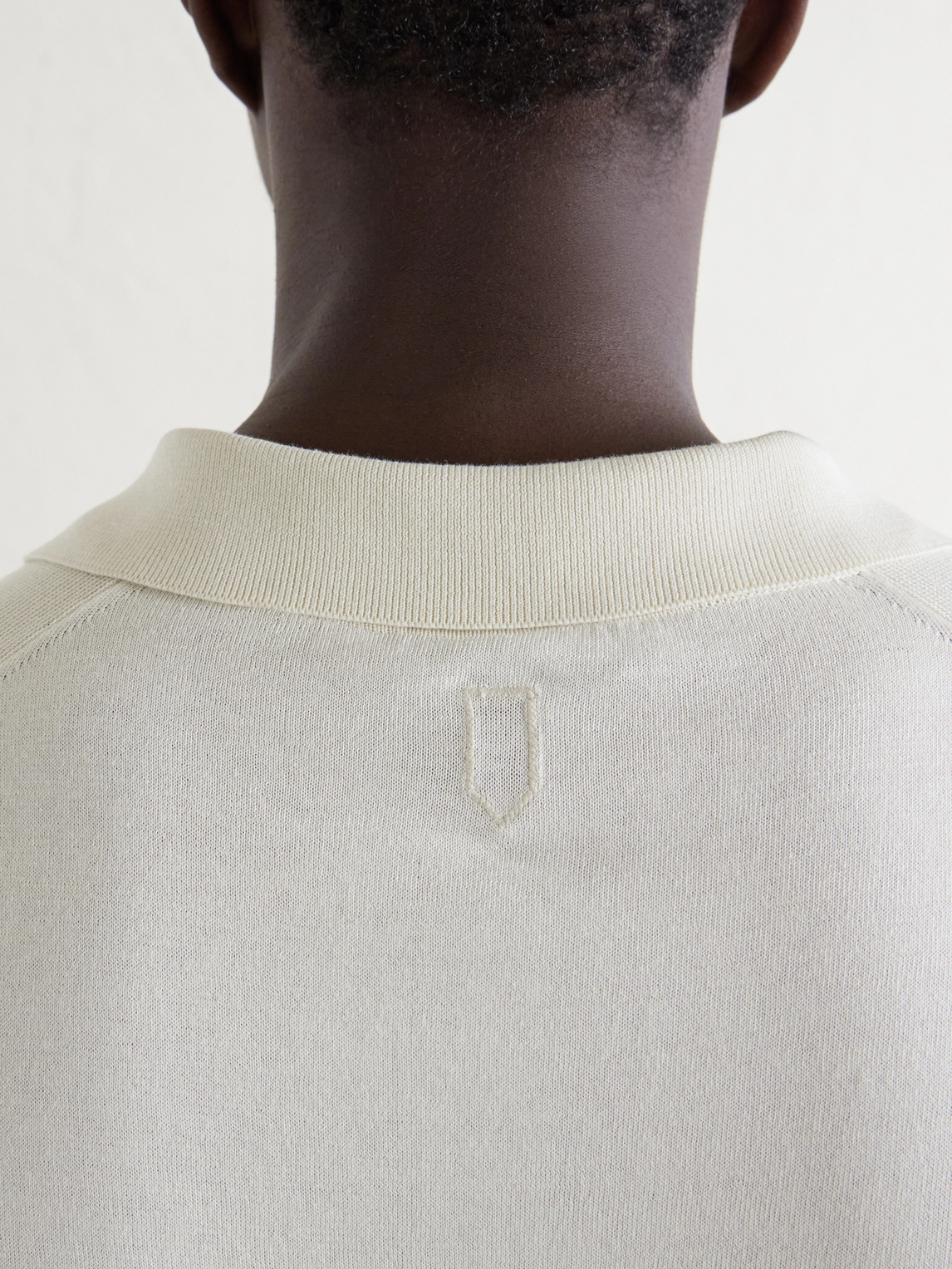 Canali Cotton And Silk-blend Polo Shirt In Neutral
