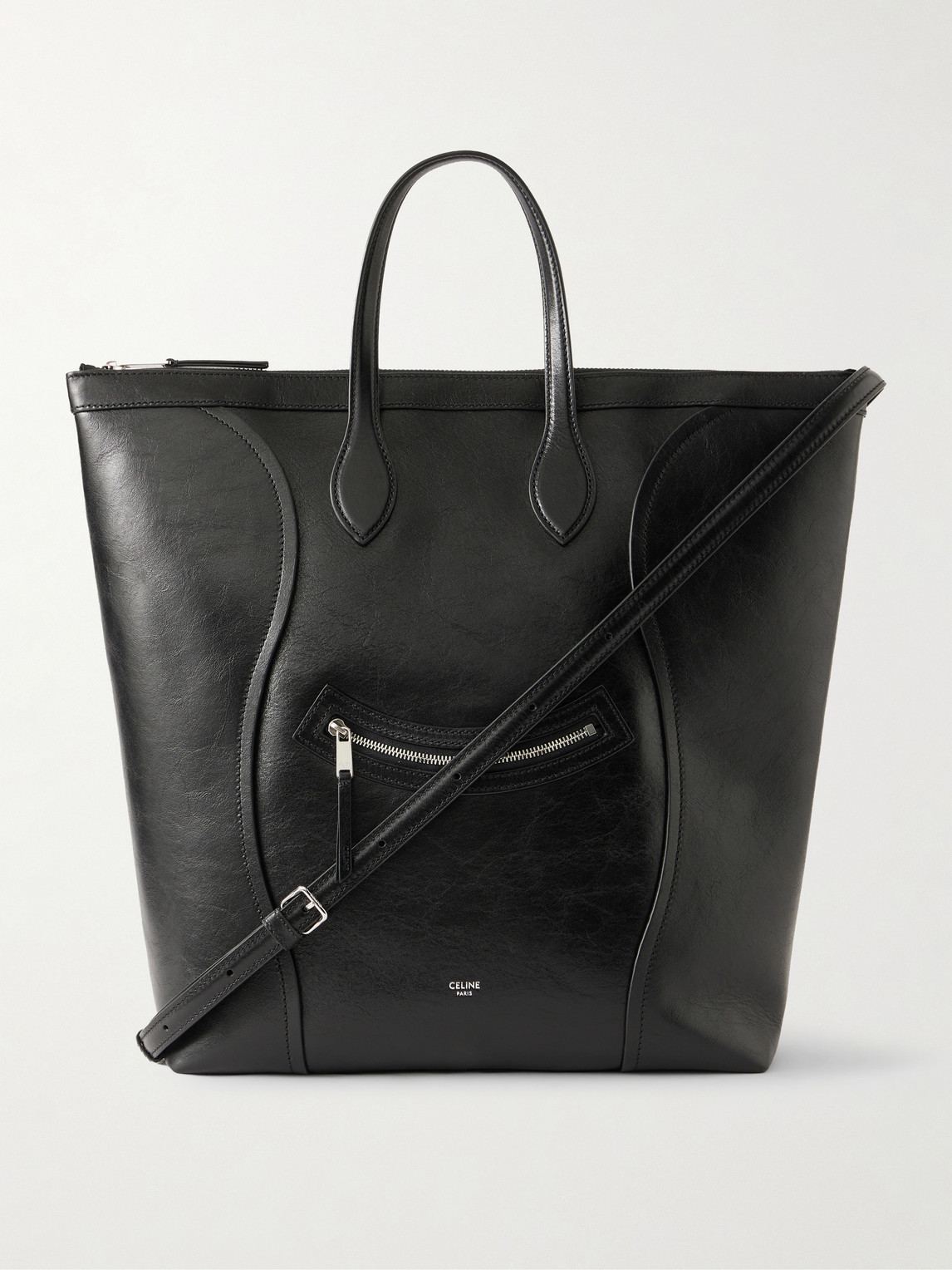 Cabas Medium Leather Tote Bag