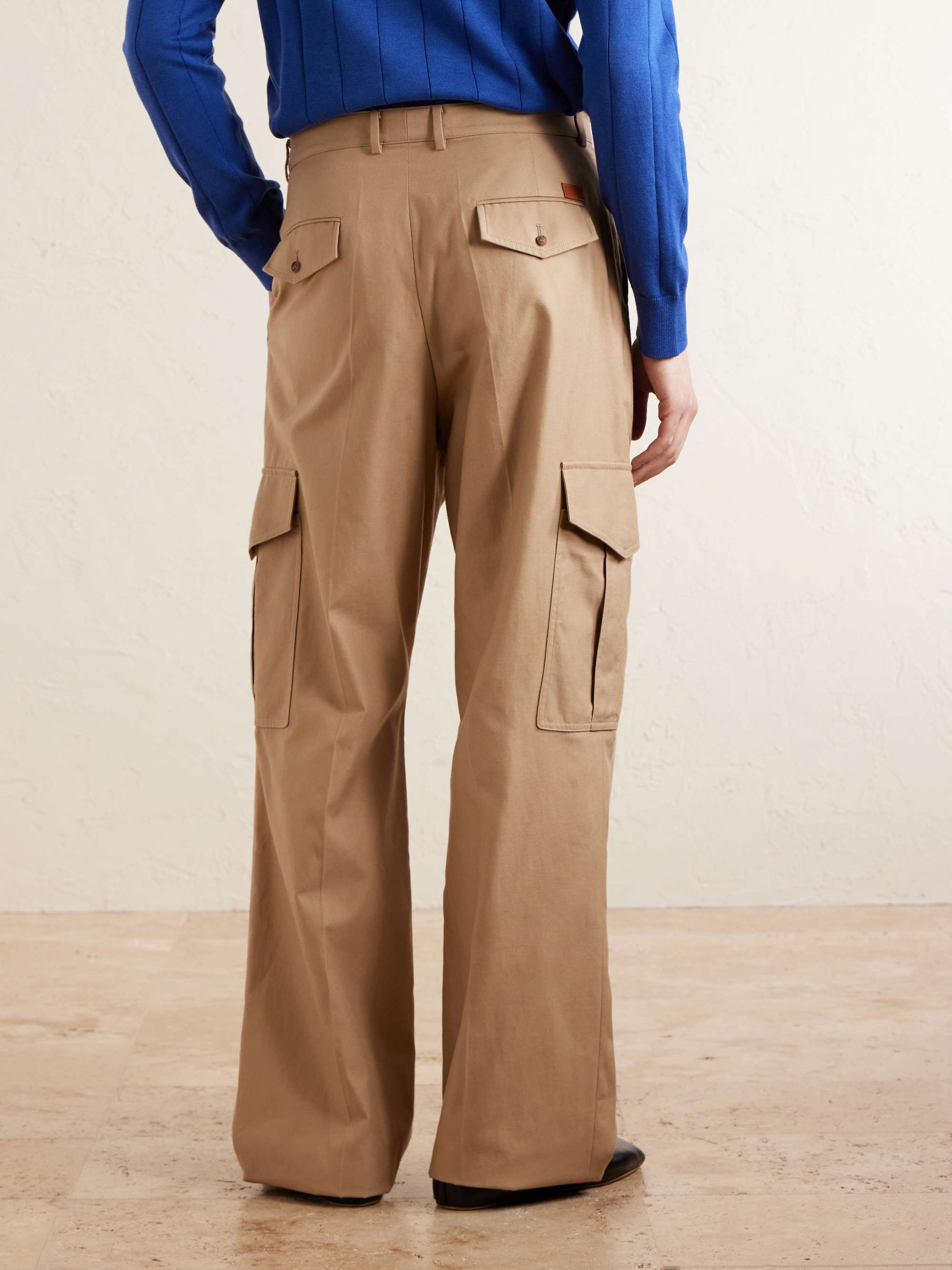 CELINE Montauk Straight-Leg Cotton-Twill Cargo Trousers for Men