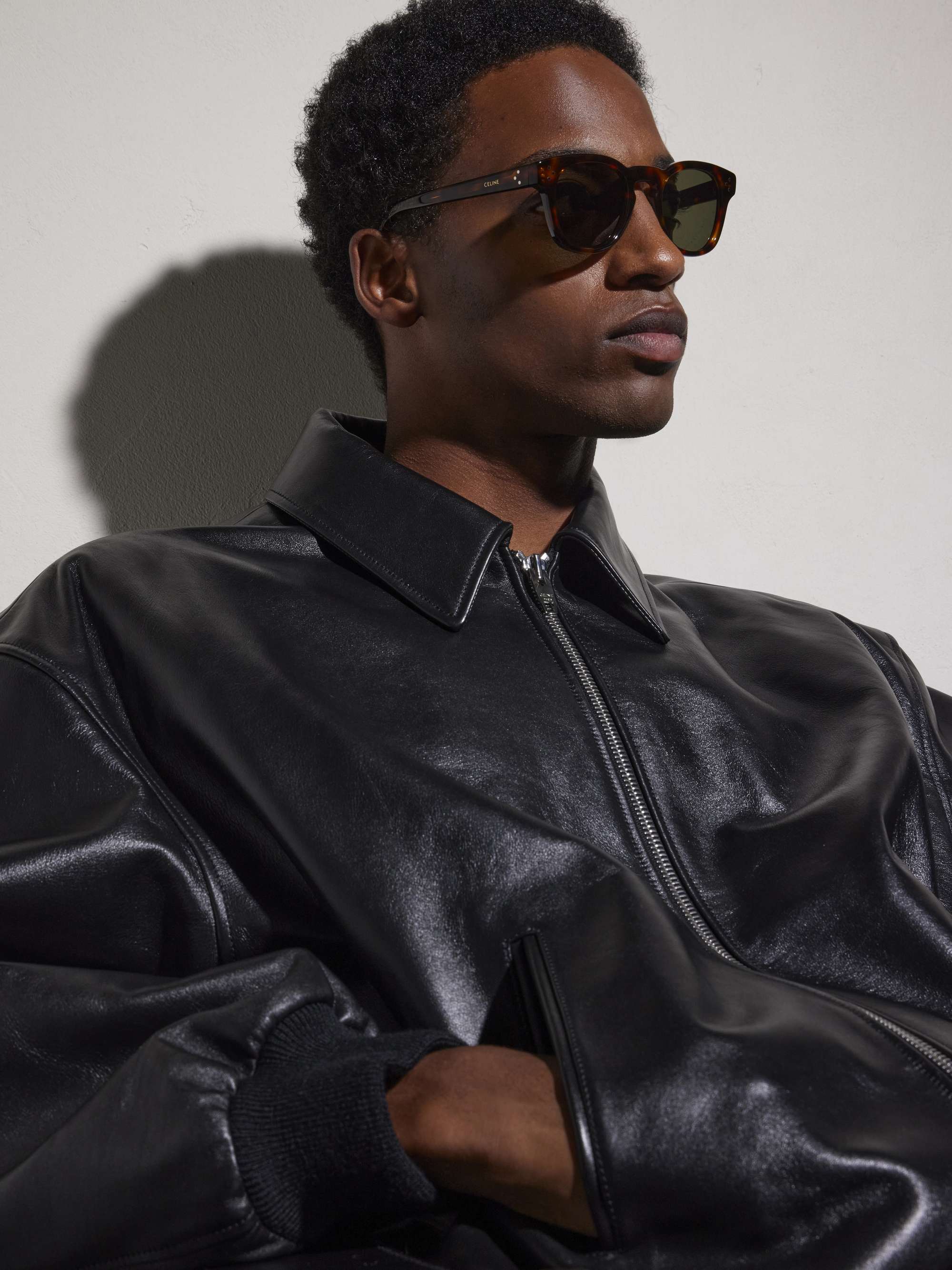 CÉLINE サングラス CELINE Round-Frame Tortoiseshell Acetate Sunglasses for Men | MR