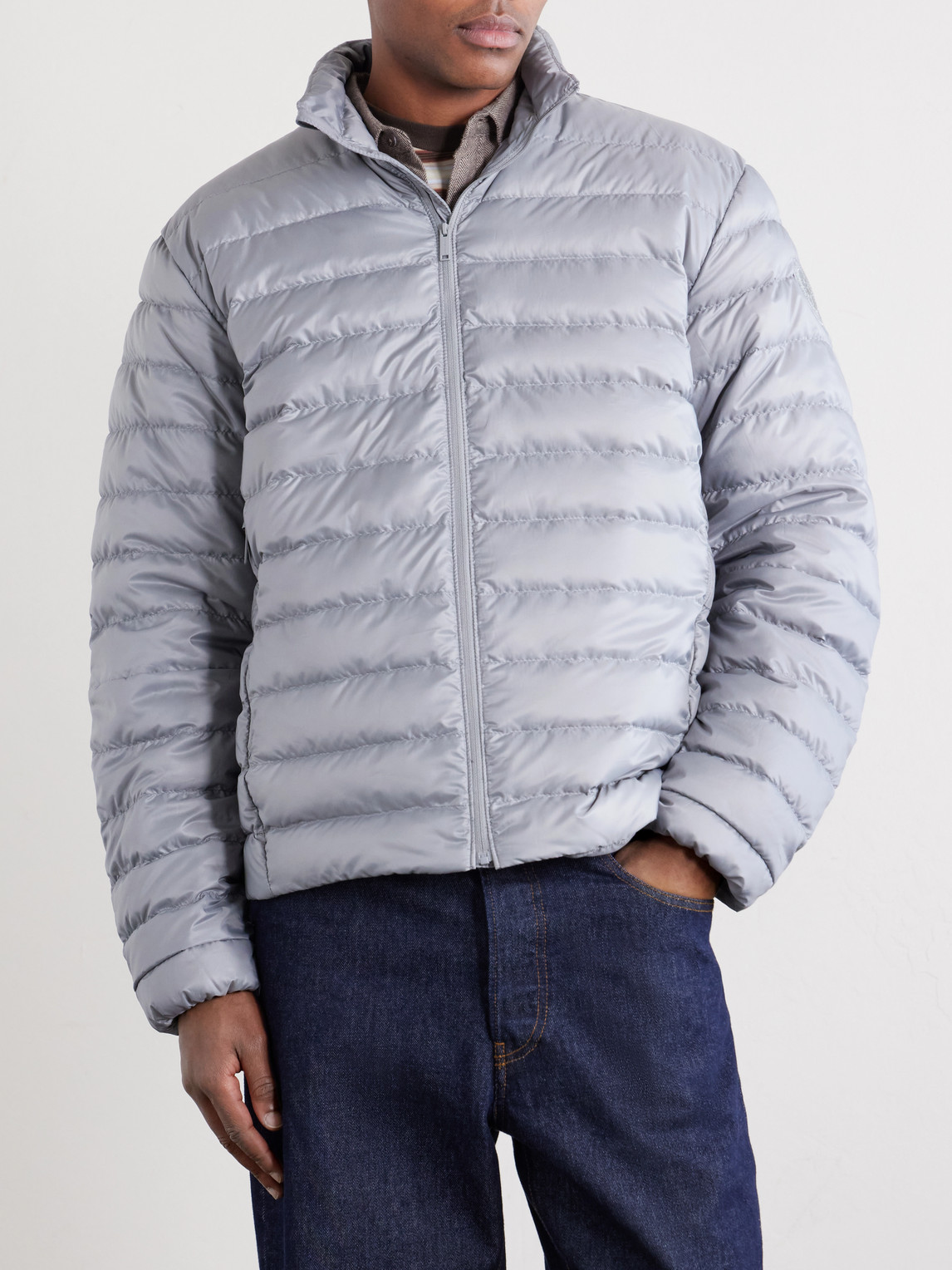  Canada Goose - Stratus Quilted Shell Down Jacket - Men - Gray - L 