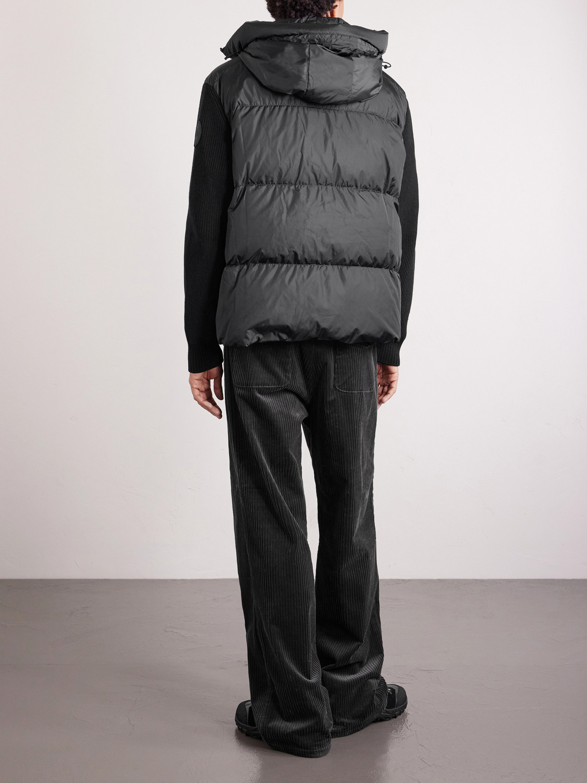  Canada Goose - Hybridge® Wool And Quilted Shell Hooded Down Jacket - Men - Black - S 