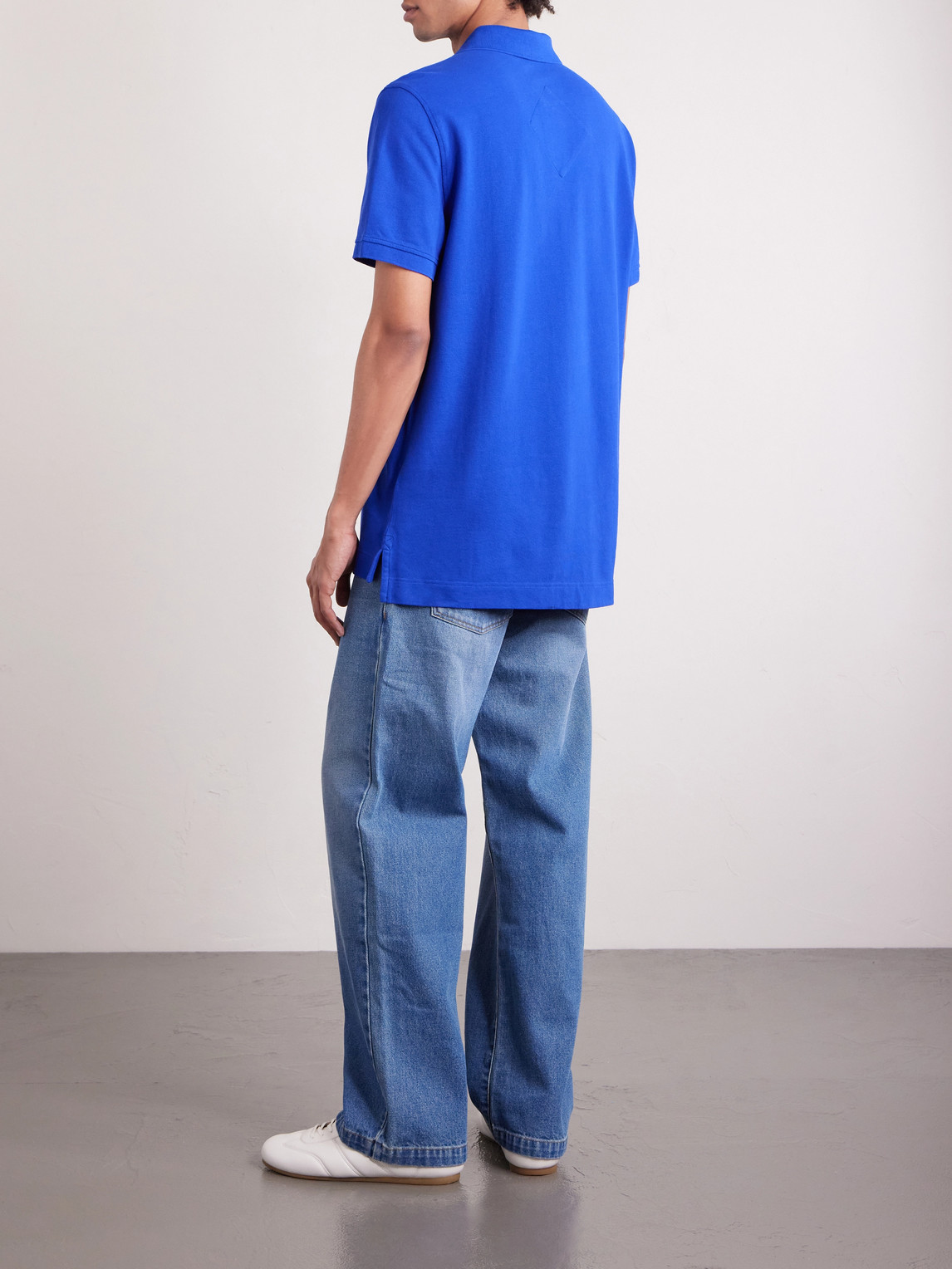 Beckley Logo-Appliquéd Paneled Cotton-Piqué Polo Shirt
