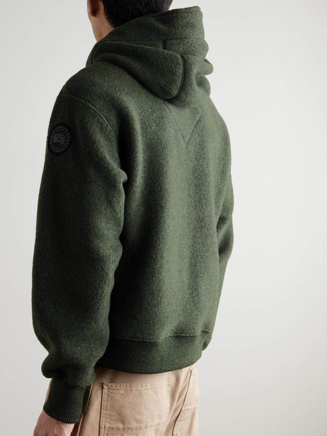Chilliwack Wool-Blend Fleece Hooded Bomber Jacket