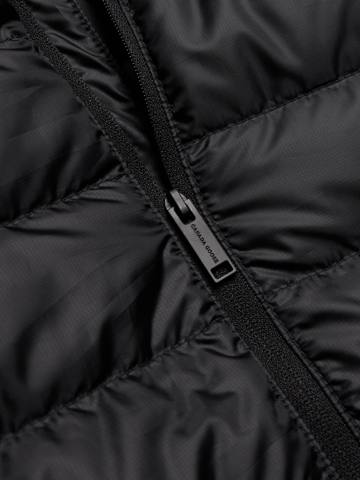 Stratus Quilted Recycled-Ripstop Hooded Down Jacket