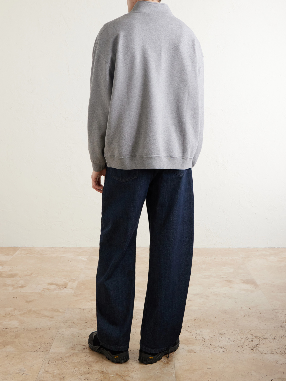 Rove Half-Zip Cotton-Jersey Sweater