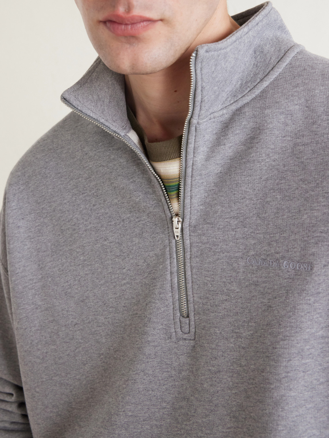 Rove Half-Zip Cotton-Jersey Sweater