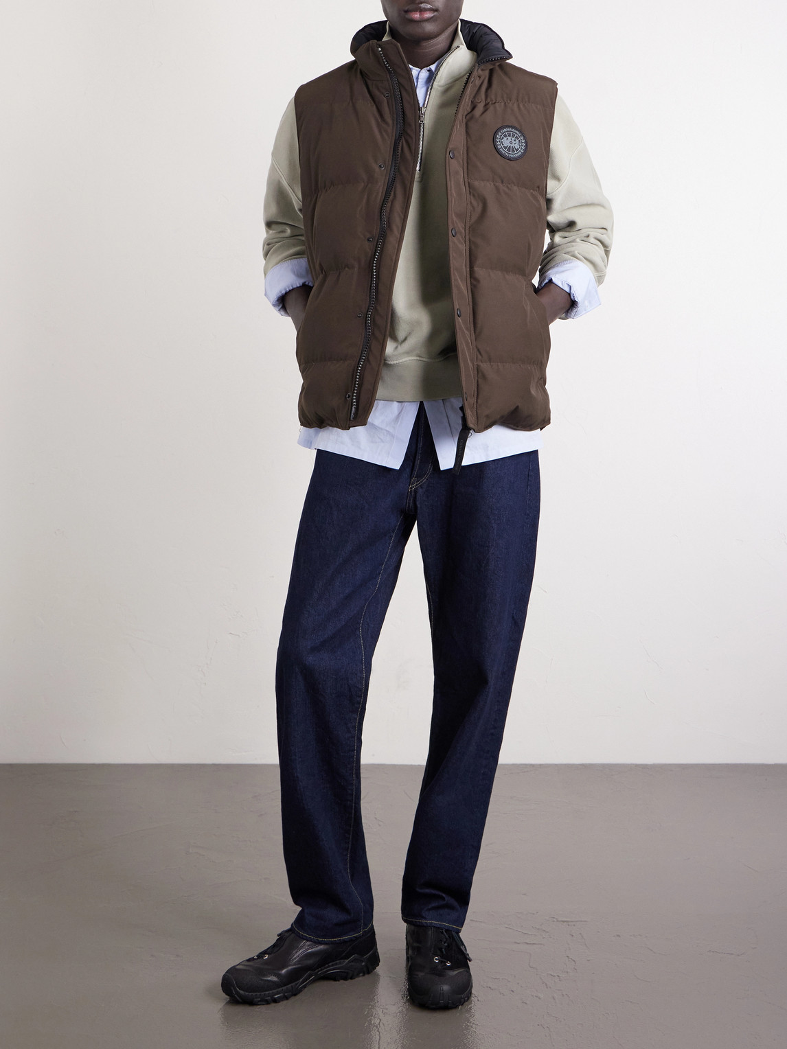 Black Label Garson Quilted Shell Down Gilet