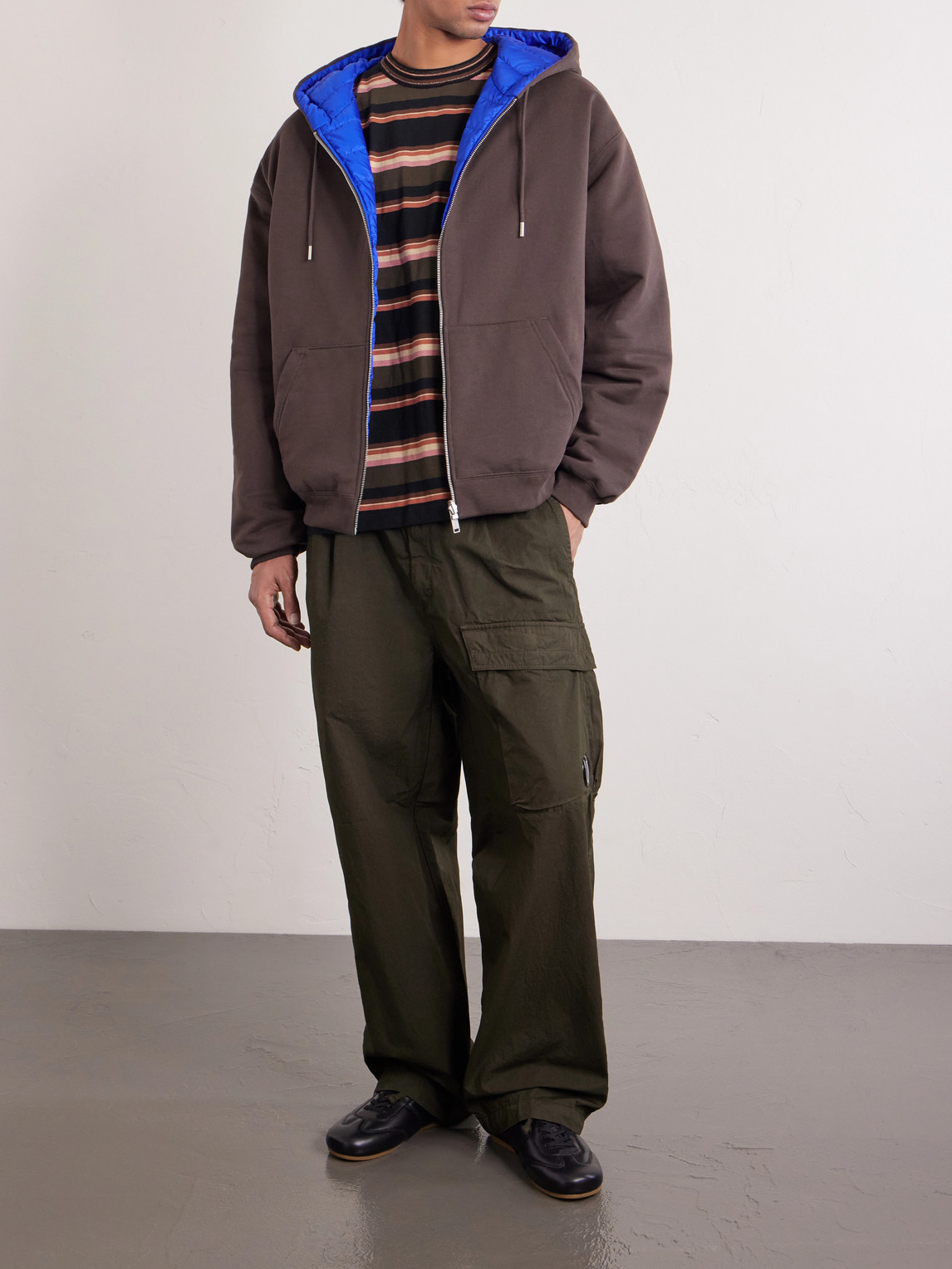 Fuse Reversible Cotton-Jersey And Quilted Shell Down Hoodie
