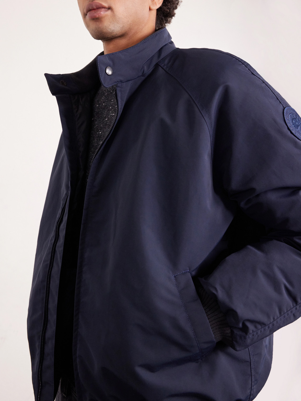 Legacy Organic Cotton-Blend Down Bomber Jacket