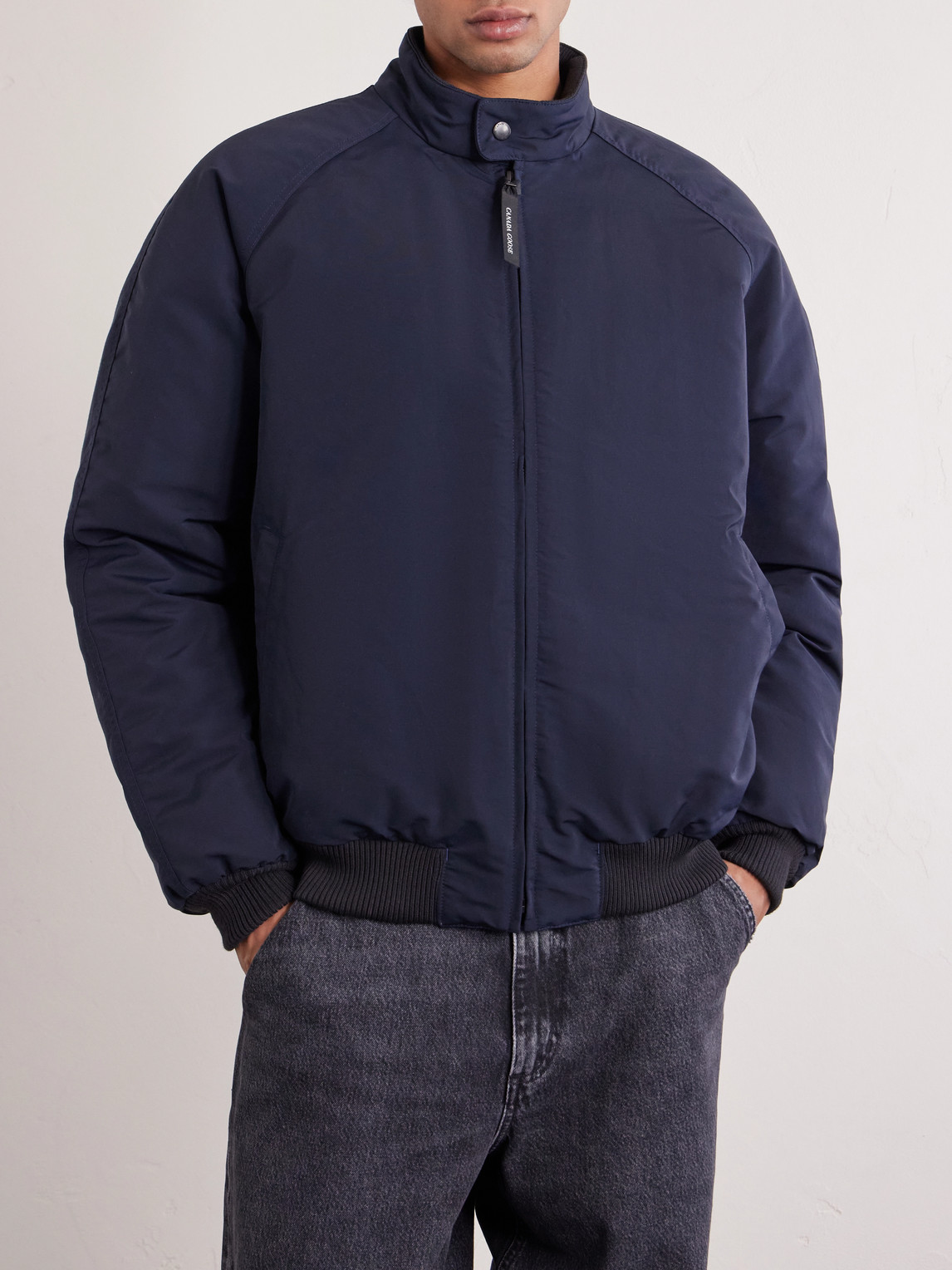 Legacy Organic Cotton-Blend Down Bomber Jacket
