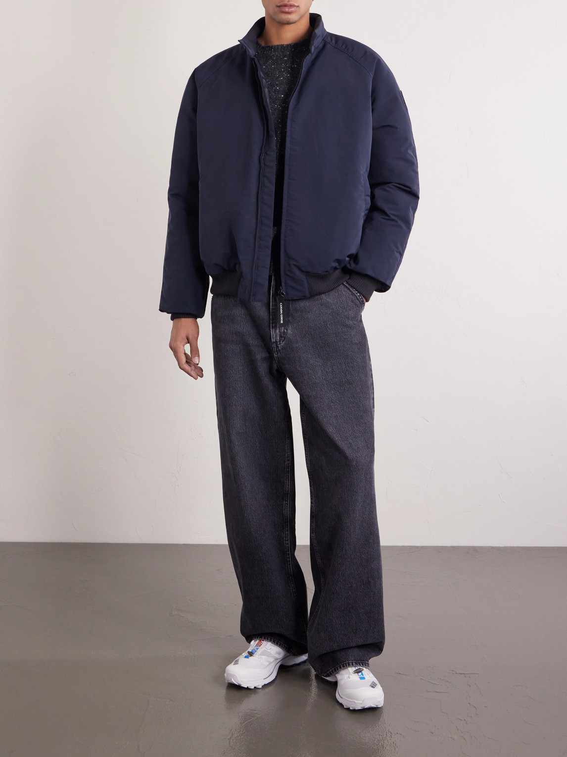 Legacy Organic Cotton-Blend Down Bomber Jacket