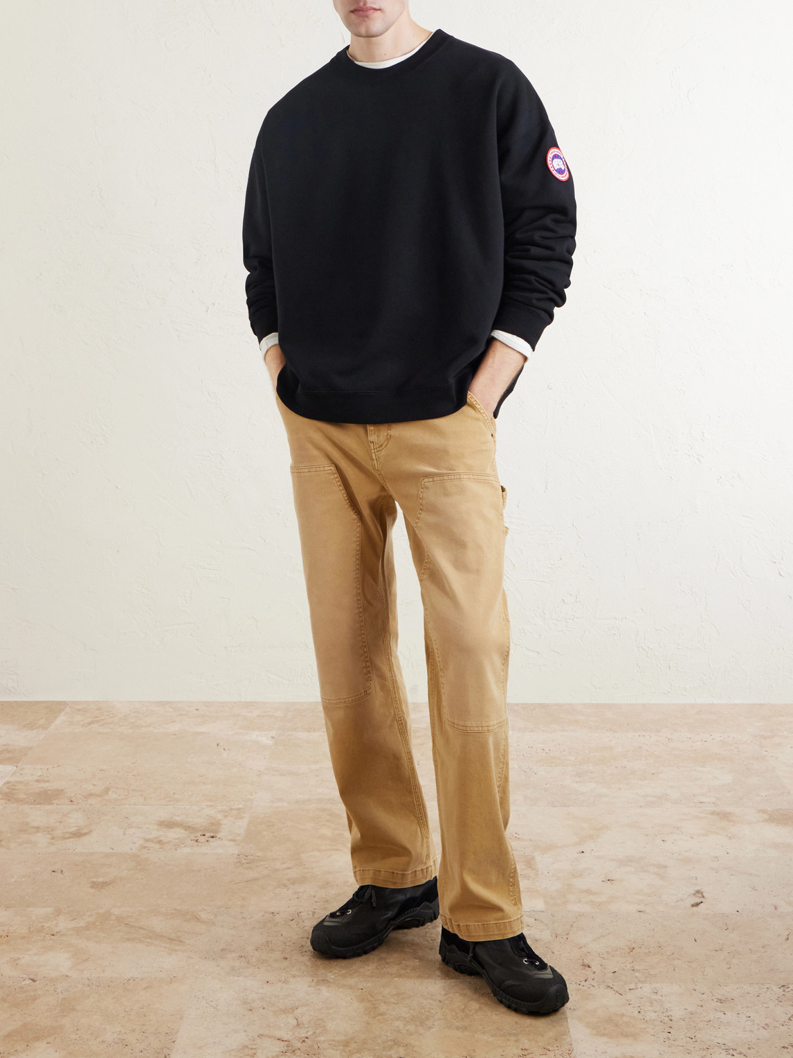 Rove Logo-Embroidered Cotton-Jersey Sweater