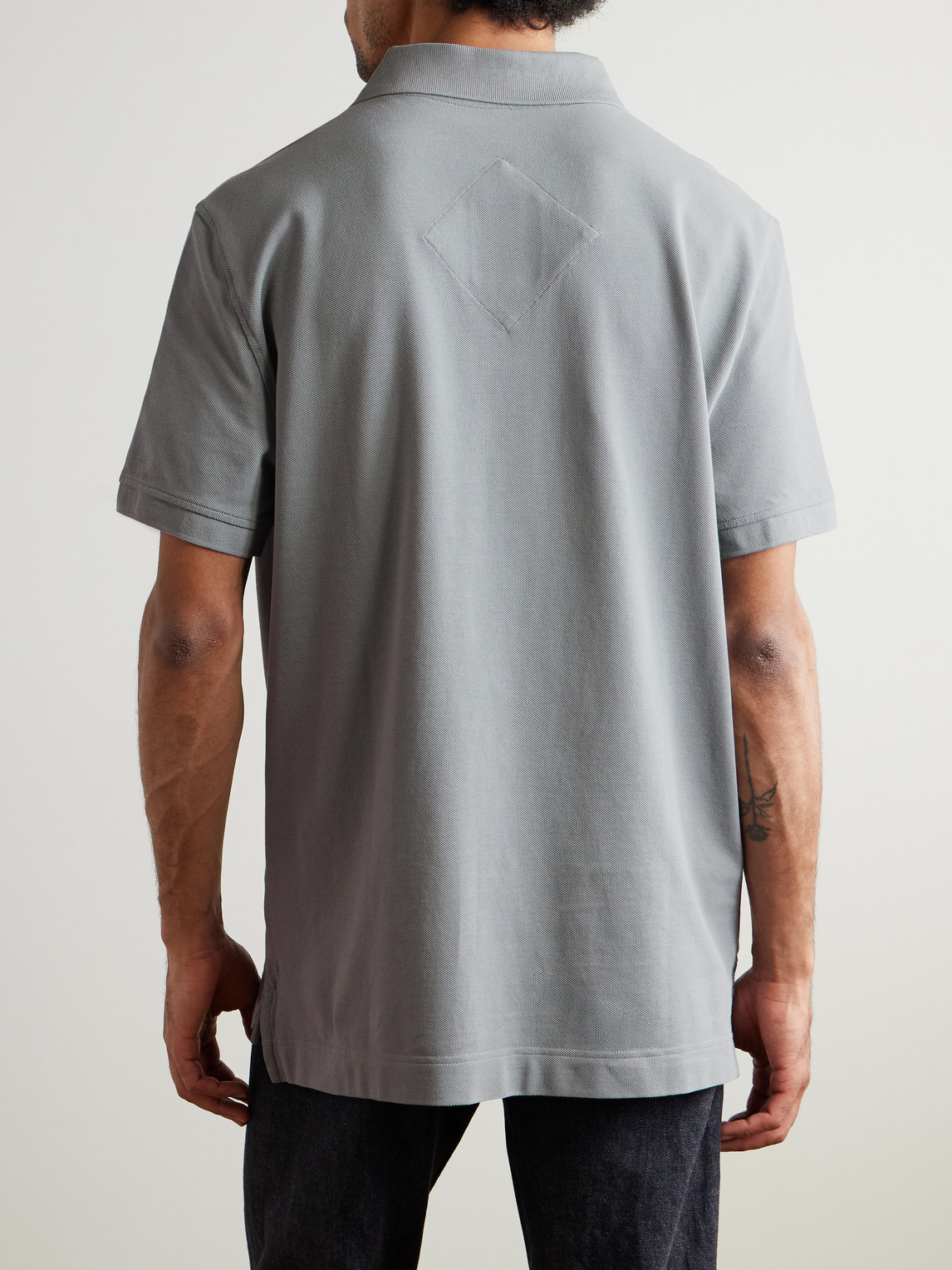 Beckley Logo-Appliquéd Paneled Cotton-Piqué Polo Shirt