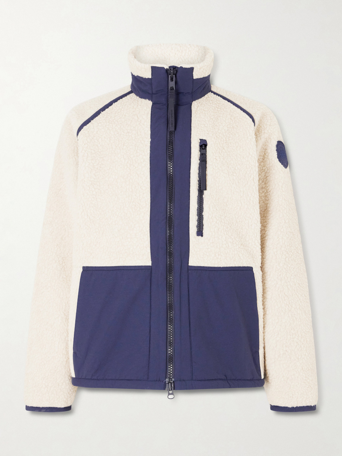 Canada Goose Westport Logo-Appliquéd Wool-Blend Fleece and Cotton-Blend Jacketen