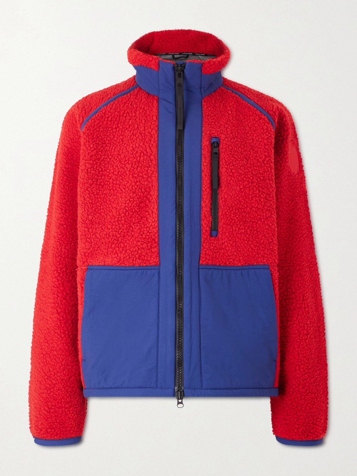 Canada Goose Westport ogo-Appliquéd Wool-Blend Fleece and Cotton-Blend Jacket - Men