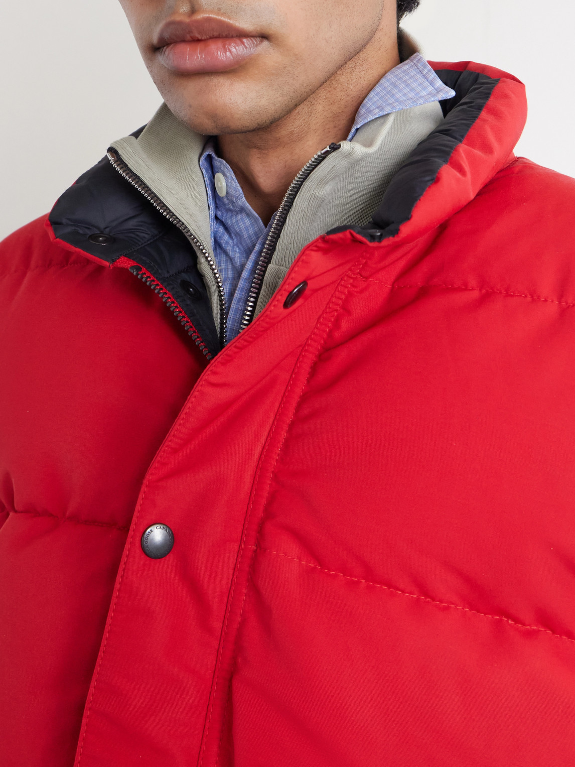 Ledger Quilted Cotton-Blend Down Gilet
