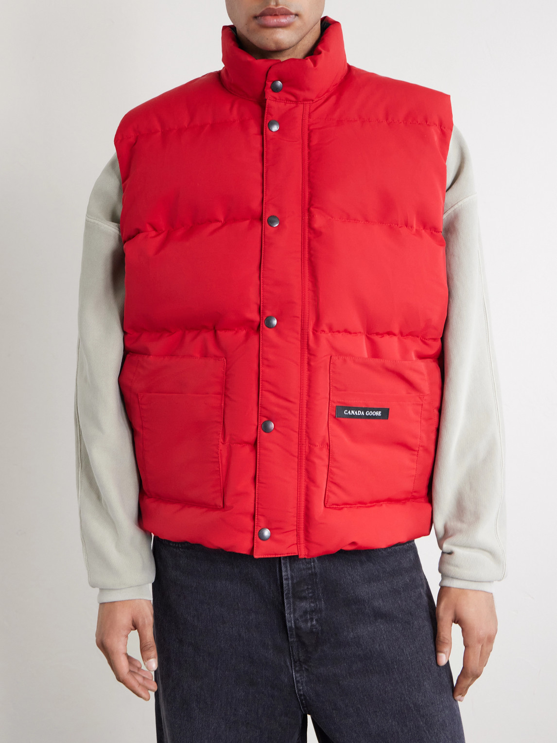  Canada Goose - Ledger Quilted Cotton-blend Down Gilet - Men - Red - S 