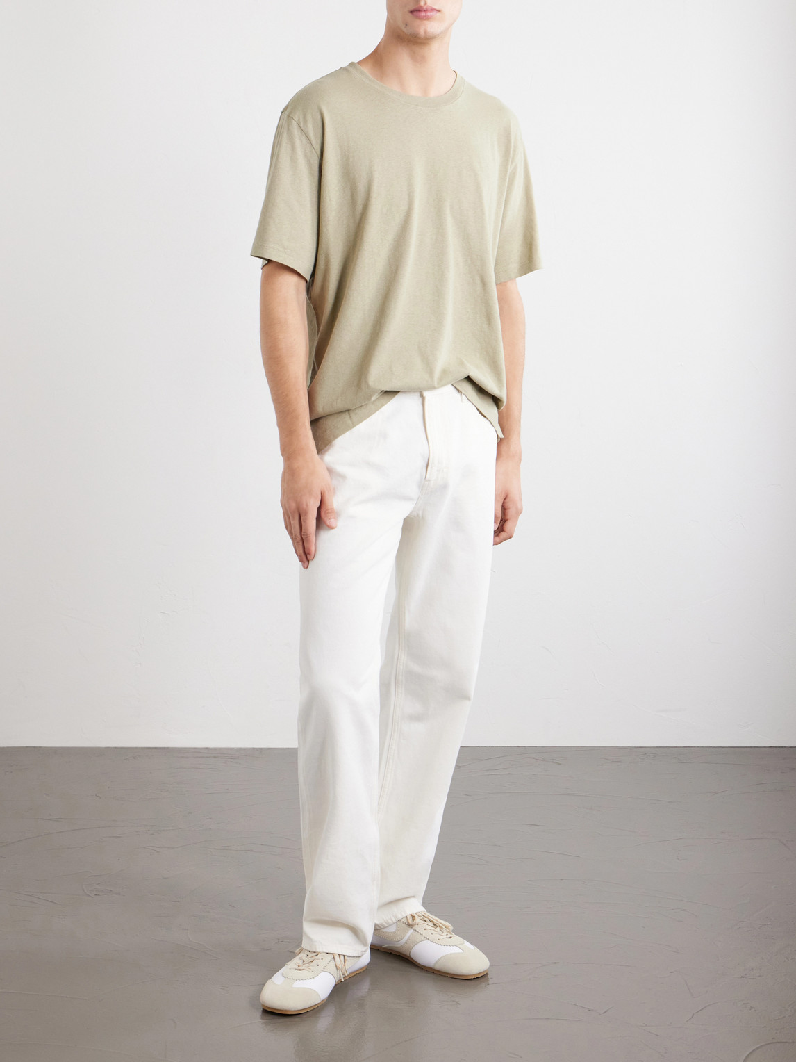 Dinis Linen-Blend T-Shirt